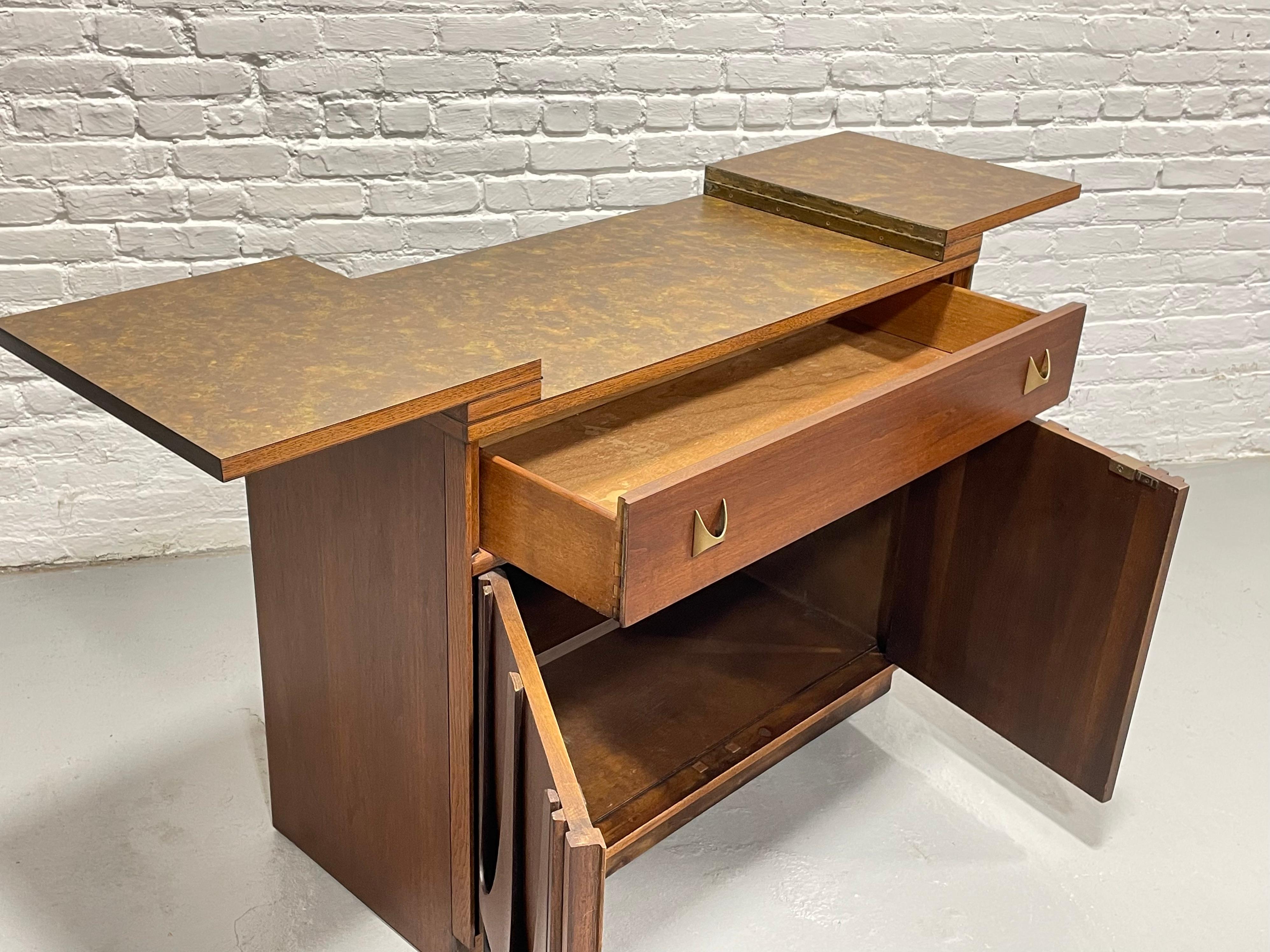 Mid Century Modern Broyhill BRASILIA Bar / Liquor Cabinet, c. 1960's 5