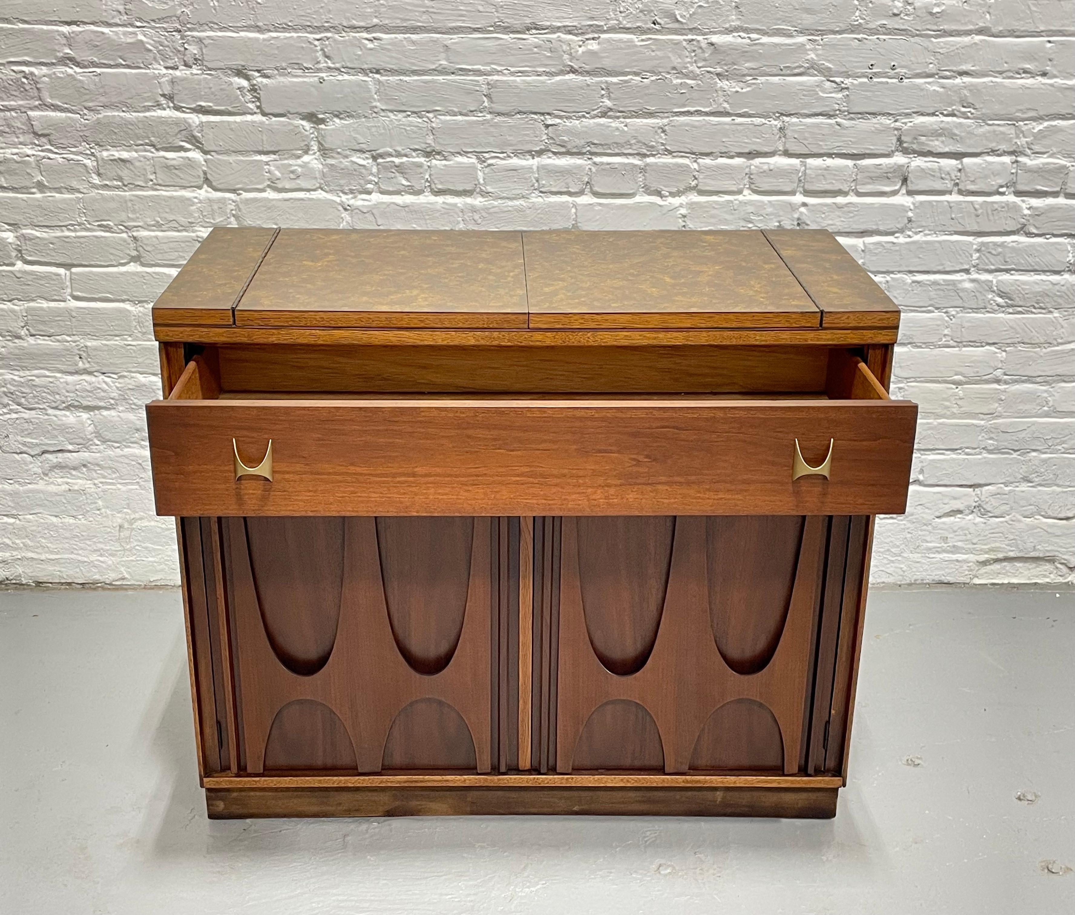 Mid-20th Century Mid Century Modern Broyhill BRASILIA Bar / Liquor Cabinet, c. 1960's