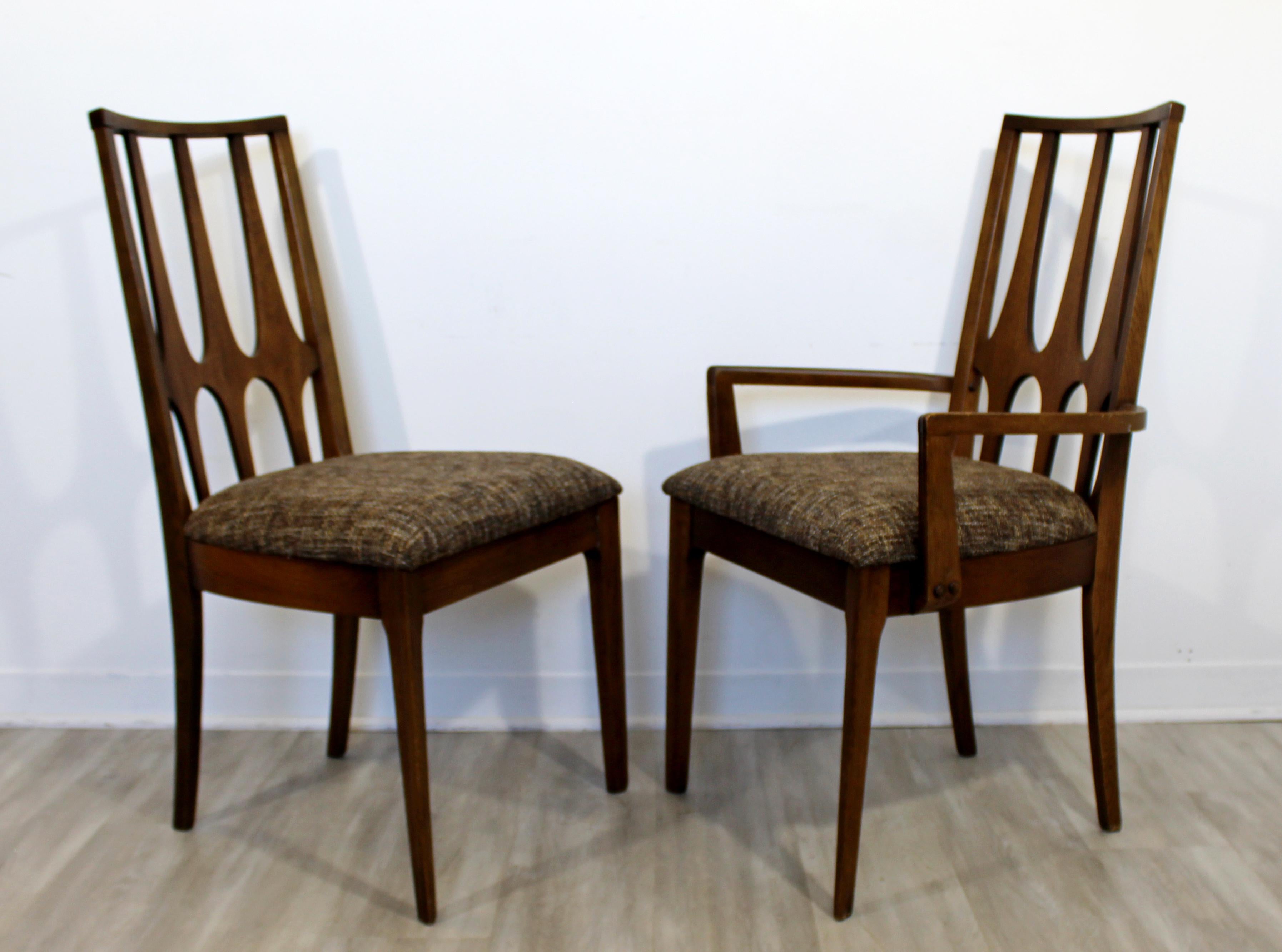 Mid-Century Modern Broyhill Brasilia Expandable Dining Set Table 8 Chairs, 1960s 1
