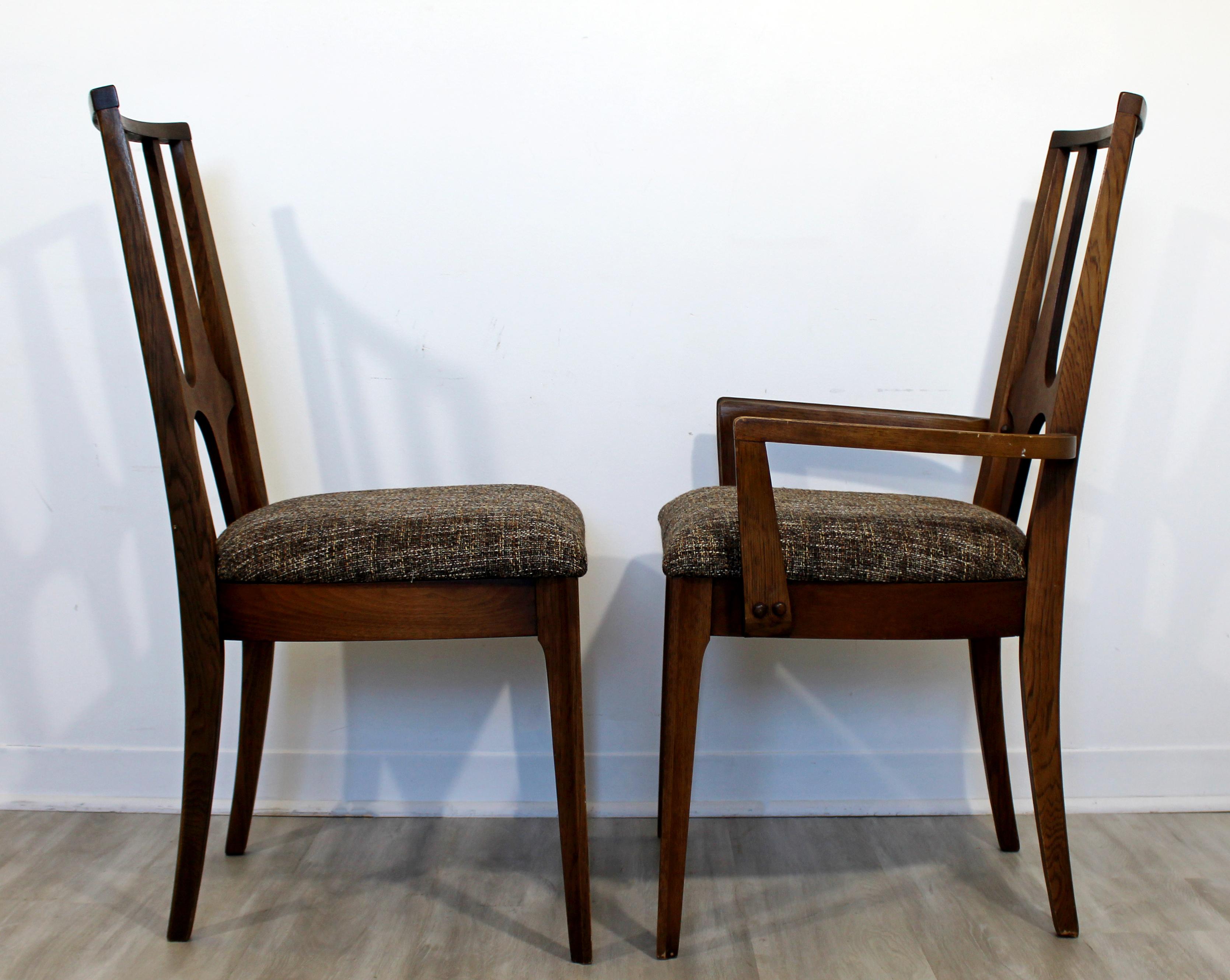 Mid-Century Modern Broyhill Brasilia Expandable Dining Set Table 8 Chairs, 1960s 2
