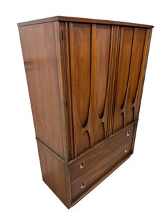 Mid-Century Modern Broyhill Brasilia II Walnut Armoire
