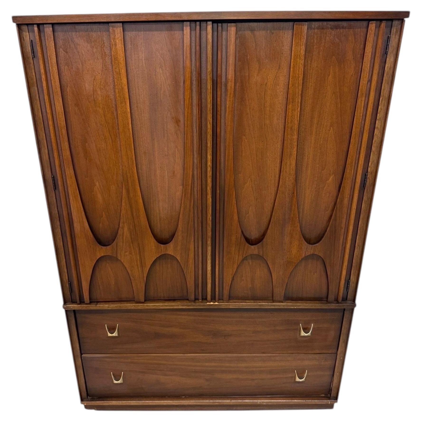 Mid-Century Modern Broyhill Brasilia II Walnut Armoire