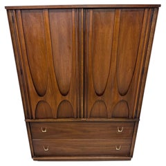 Mid-Century Modern Broyhill Brasilia II Walnut Armoire