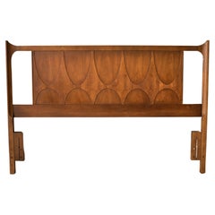 Mid-Century Modern Broyhill Brasilia Queen Headboard Frame