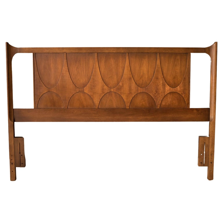 MidCentury Modern Broyhill Brasilia Queen Headboard Frame For Sale at