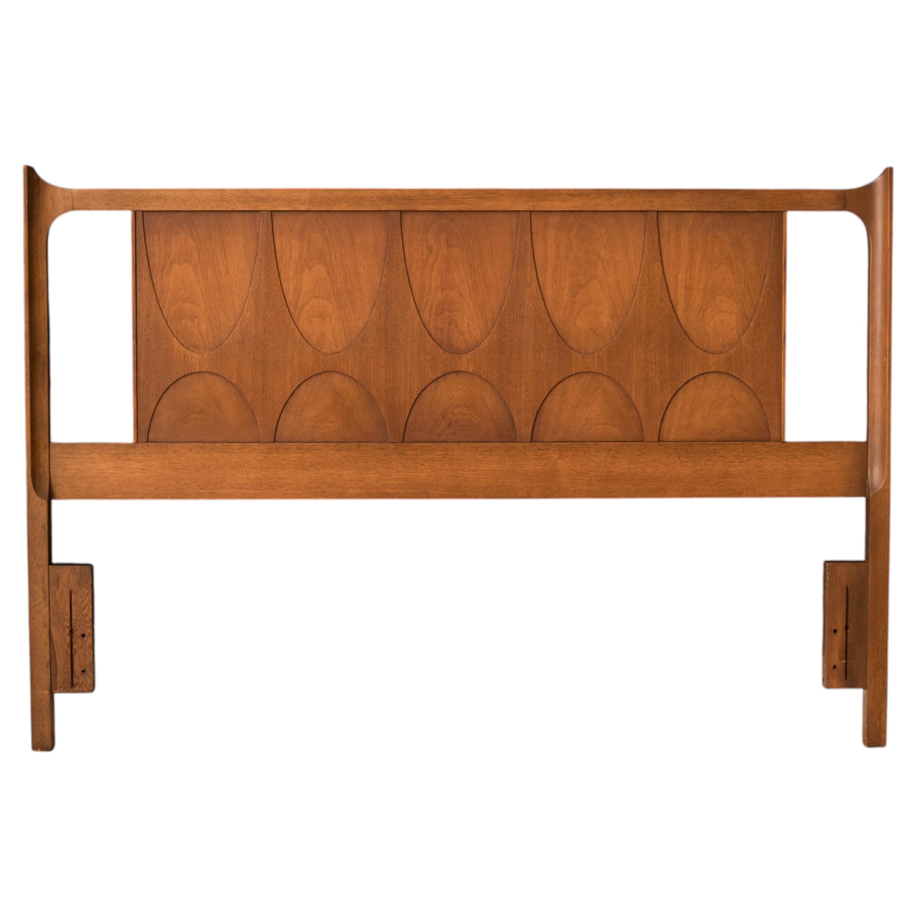 Mid Century Modern Broyhill Brasilia Queen Headboard Frame