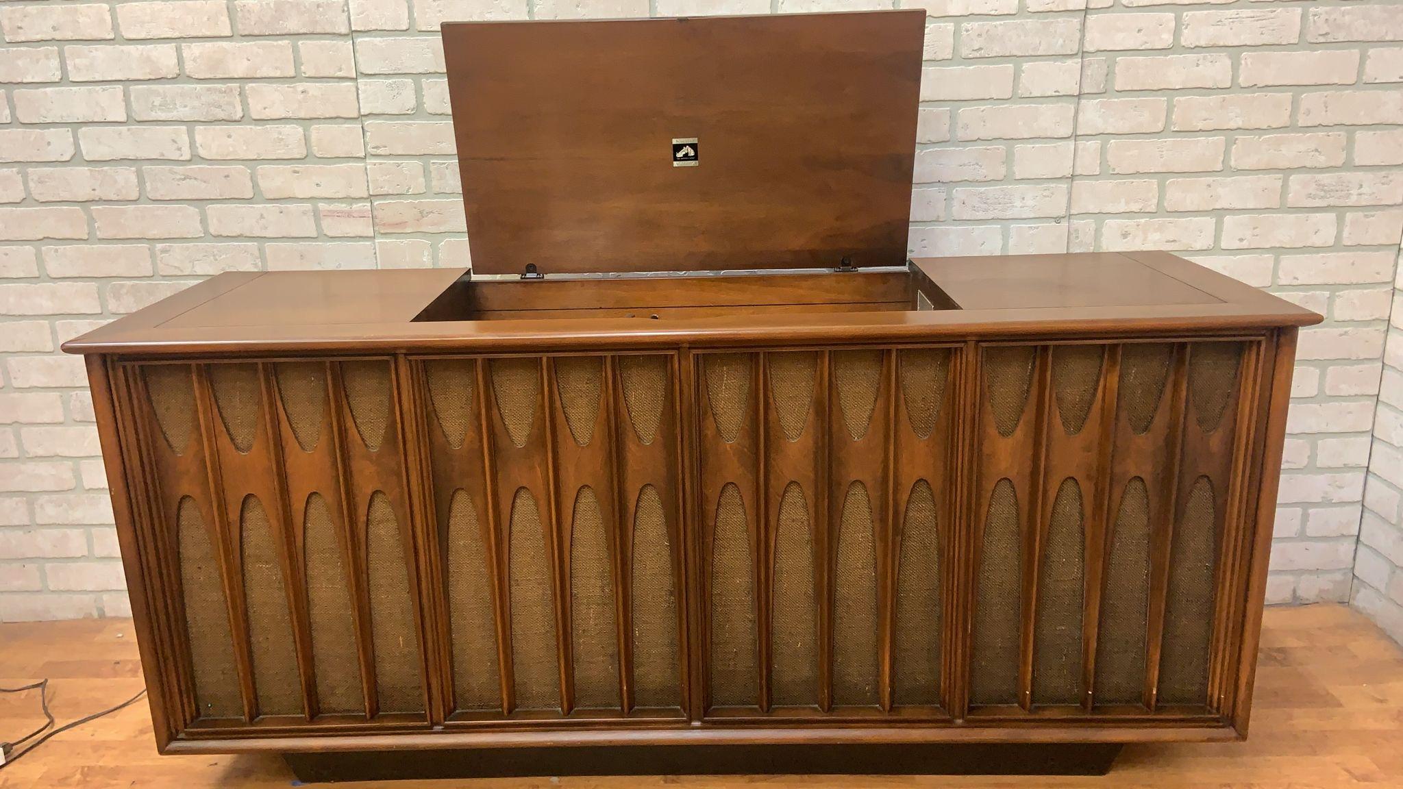 vintage mid century stereo console