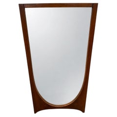 Mid-Century Modern Broyhill Brasilia Sculpted Walnut Mirror