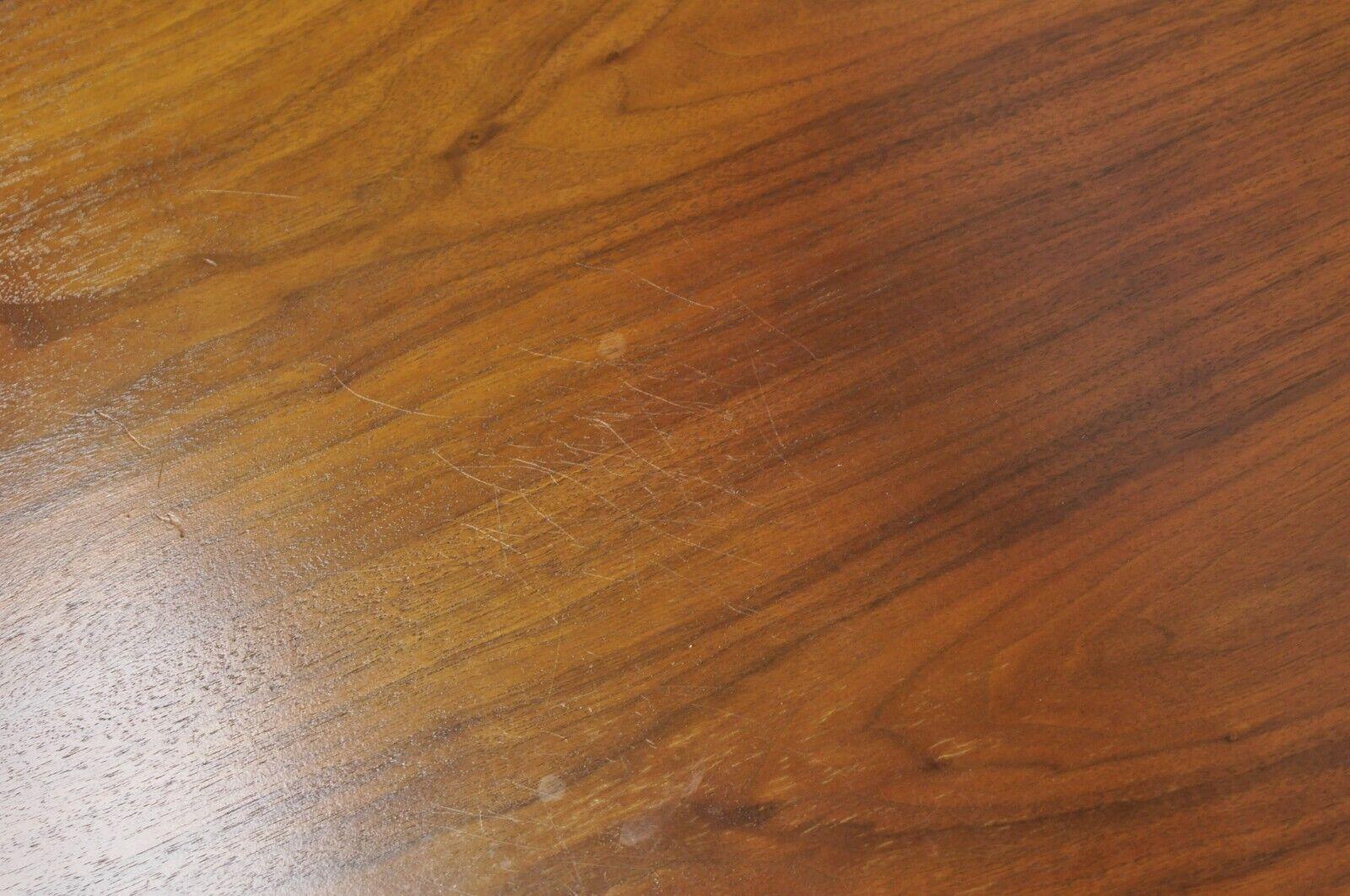 Mid-Century Modern Broyhill Brasilia Style Sculpted Walnut End Tables, a Pair 1