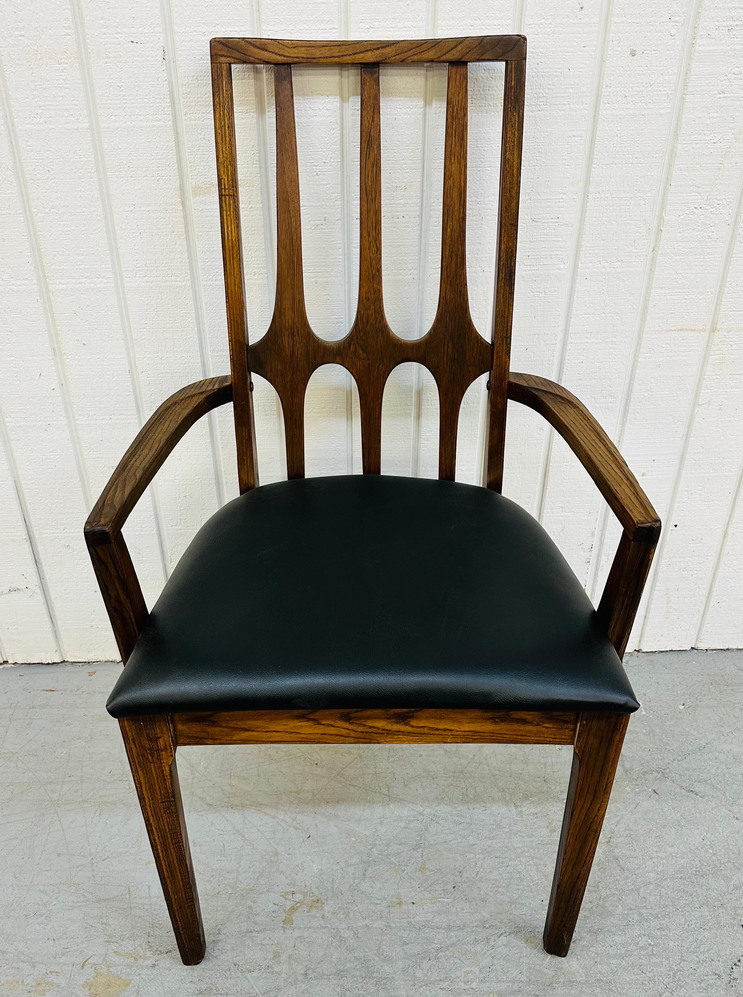 American Mid-Century Modern Broyhill Brasilia Walnut Dining Chairs