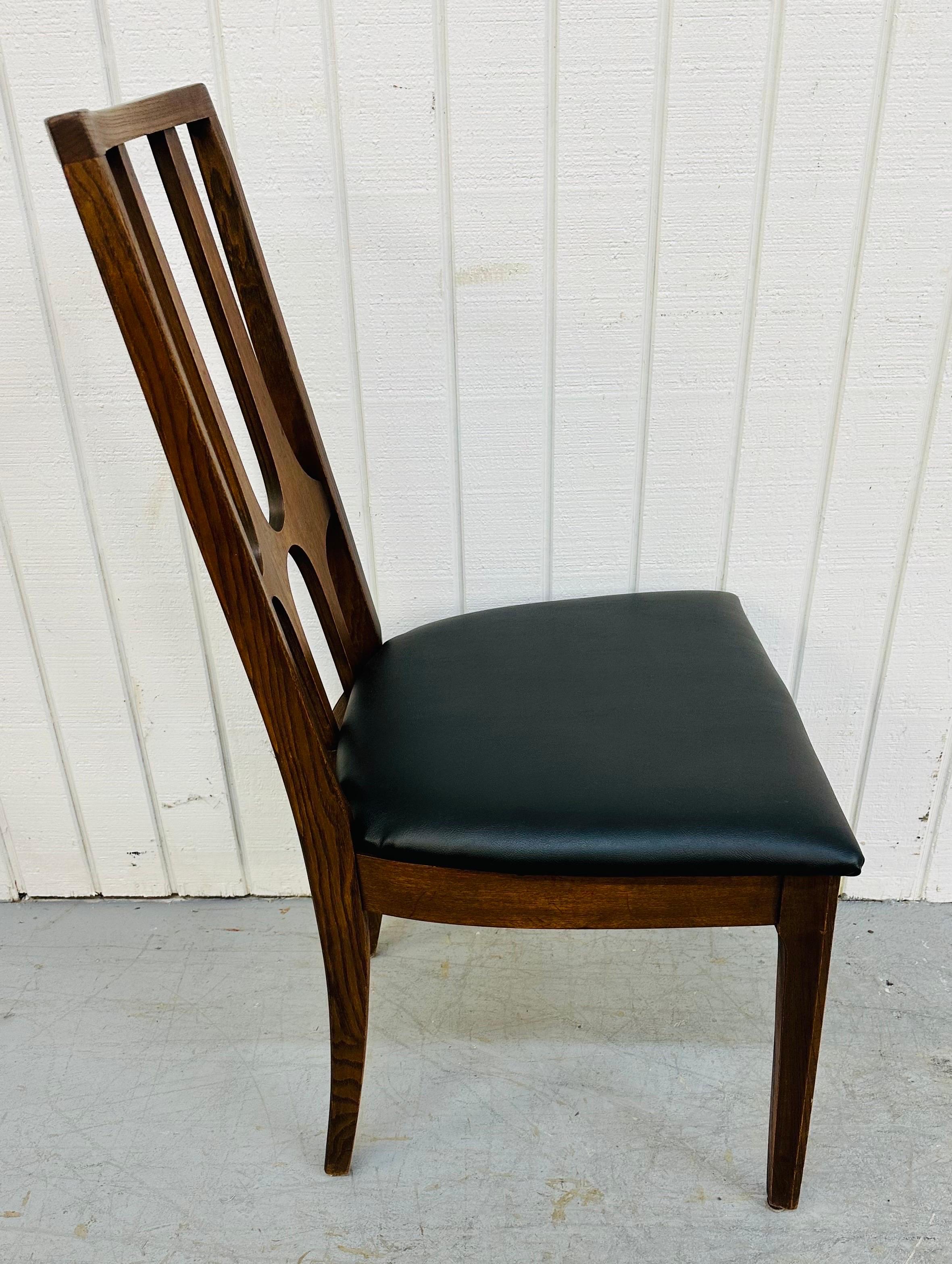 Mid-Century Modern Broyhill Brasilia Walnut Dining Chairs 1