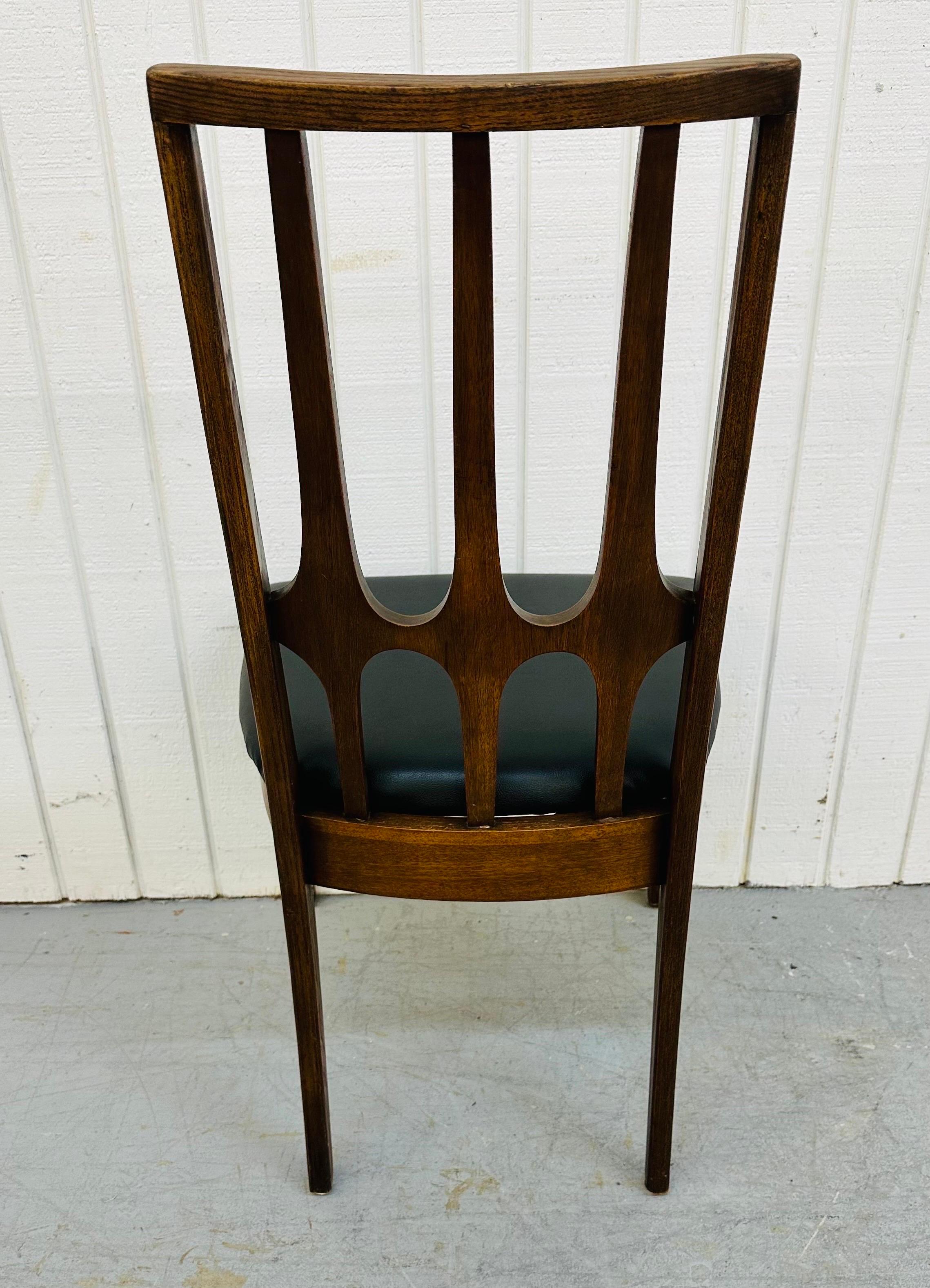 Mid-Century Modern Broyhill Brasilia Walnut Dining Chairs 2