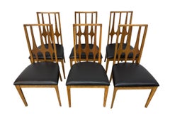 Chaises de salle à manger en noyer Broyhill Modernity - Lot de 6