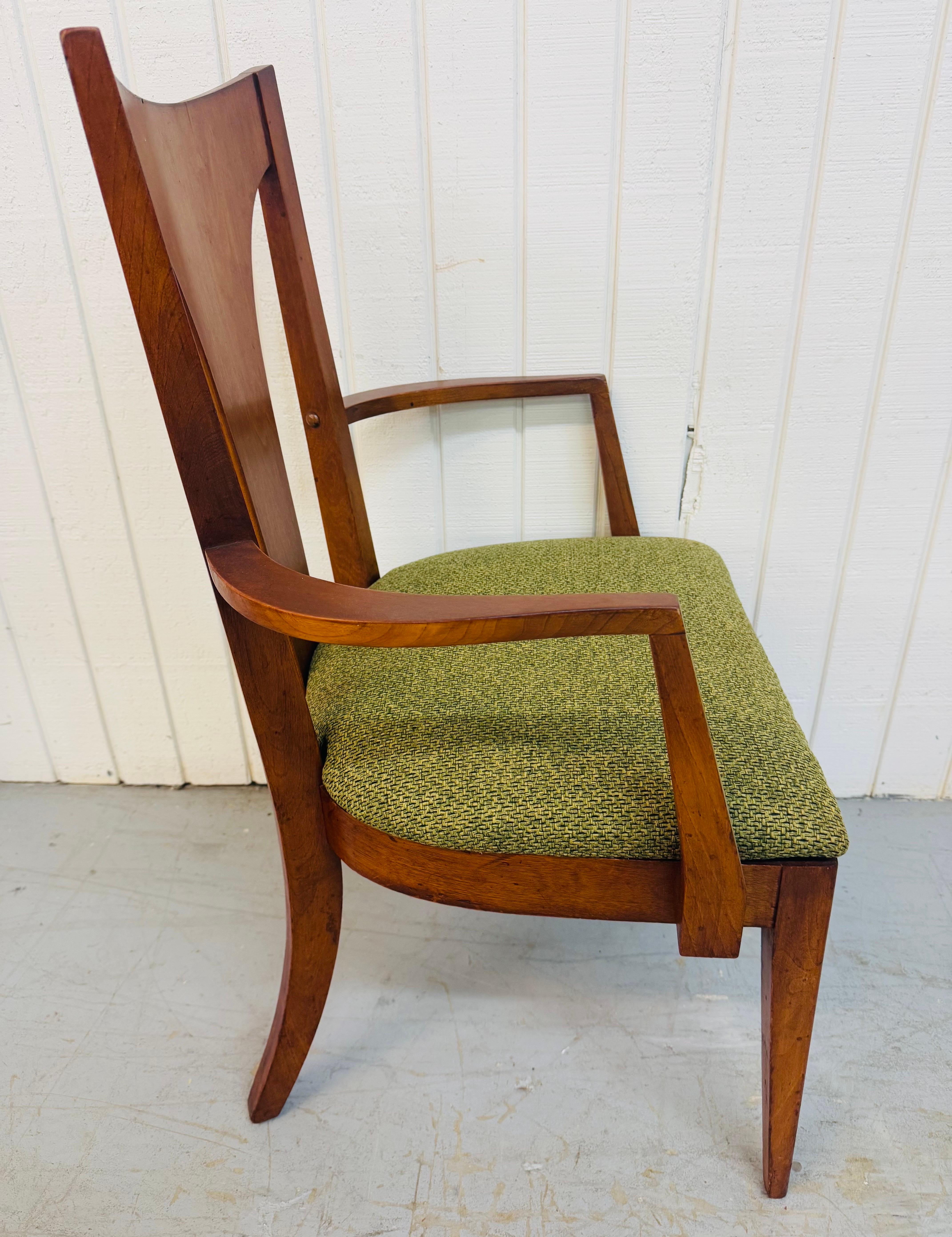 20th Century Mid-Century Modern Broyhill Brasilia Walnut Dining Chairs - Set of 6