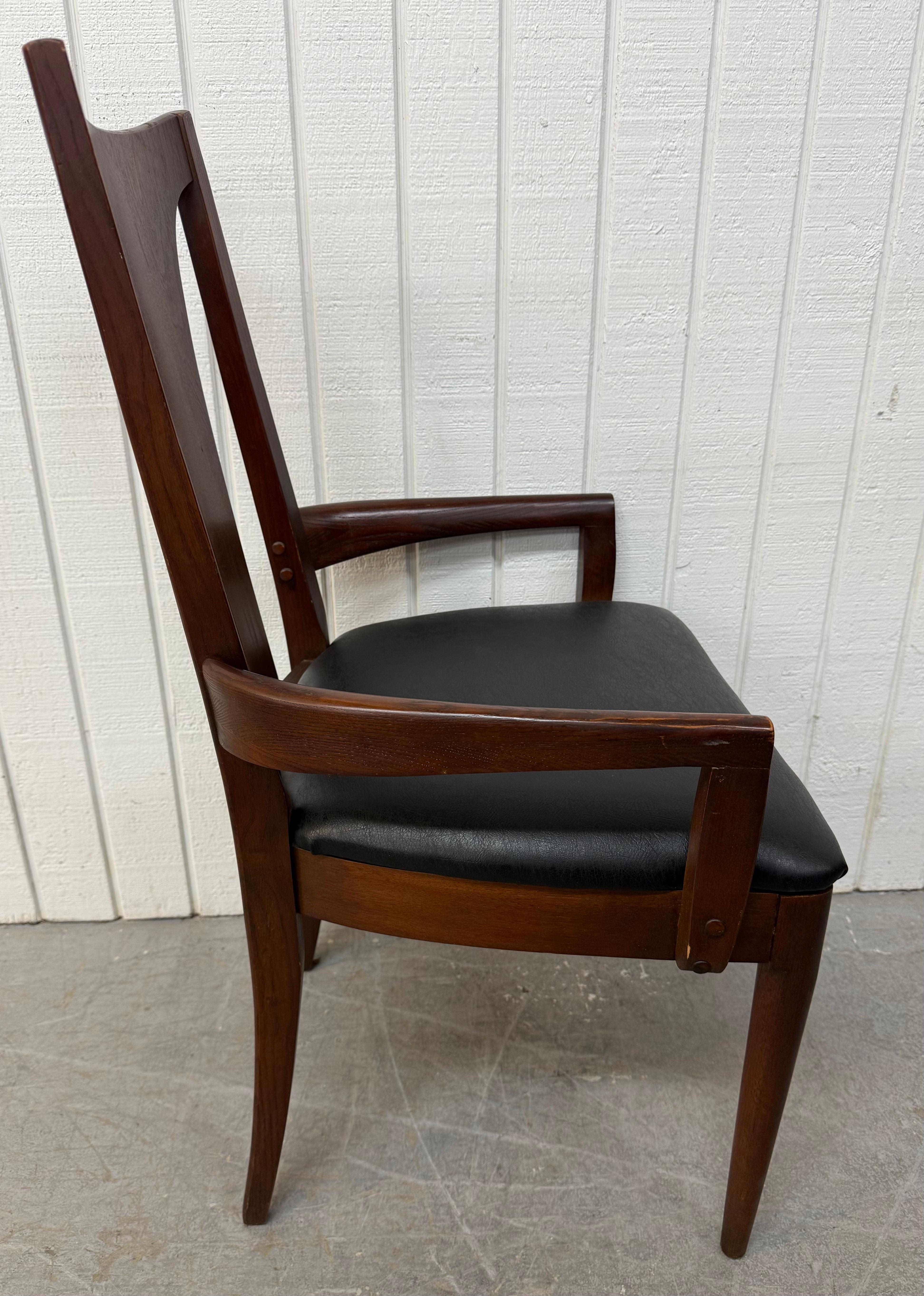 20th Century Mid-Century Modern Broyhill Brasilia Walnut Dining Chairs - Set of 6 For Sale