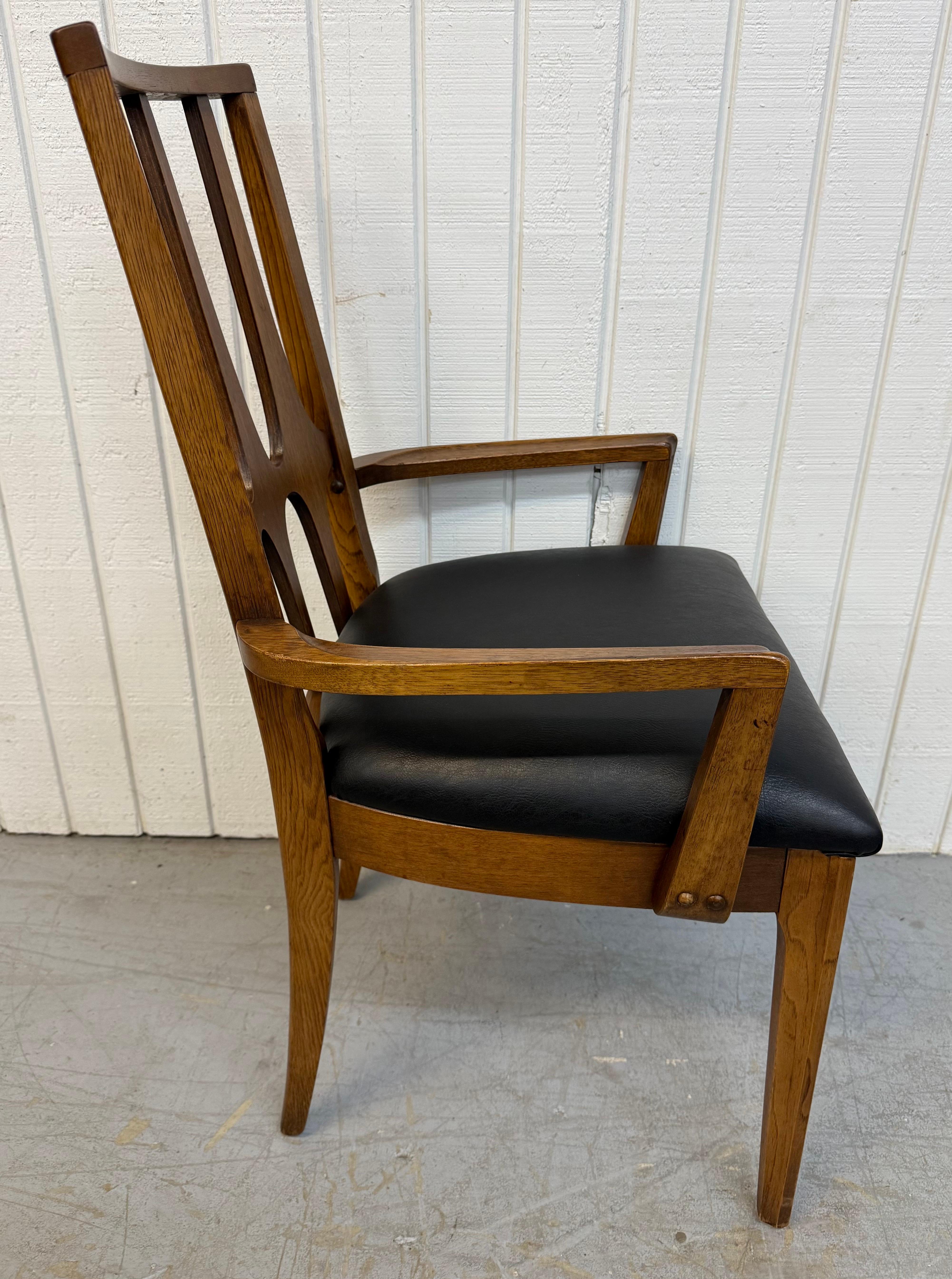 20th Century Mid-Century Modern Broyhill Brasilia Walnut Dining Chairs - Set of 6 For Sale