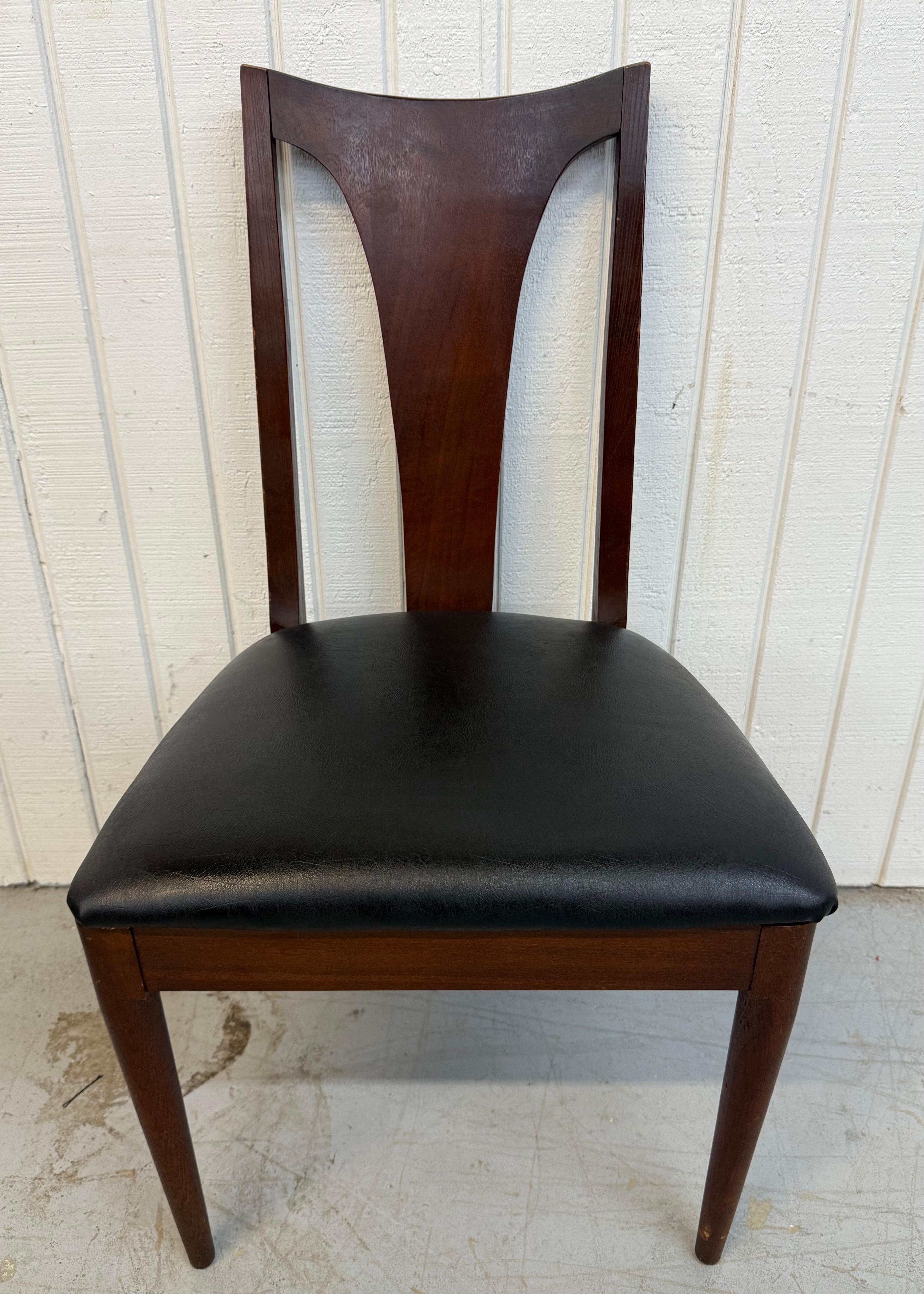Mid-Century Modern Broyhill Brasilia Walnut Dining Chairs - Set of 6 For Sale 1
