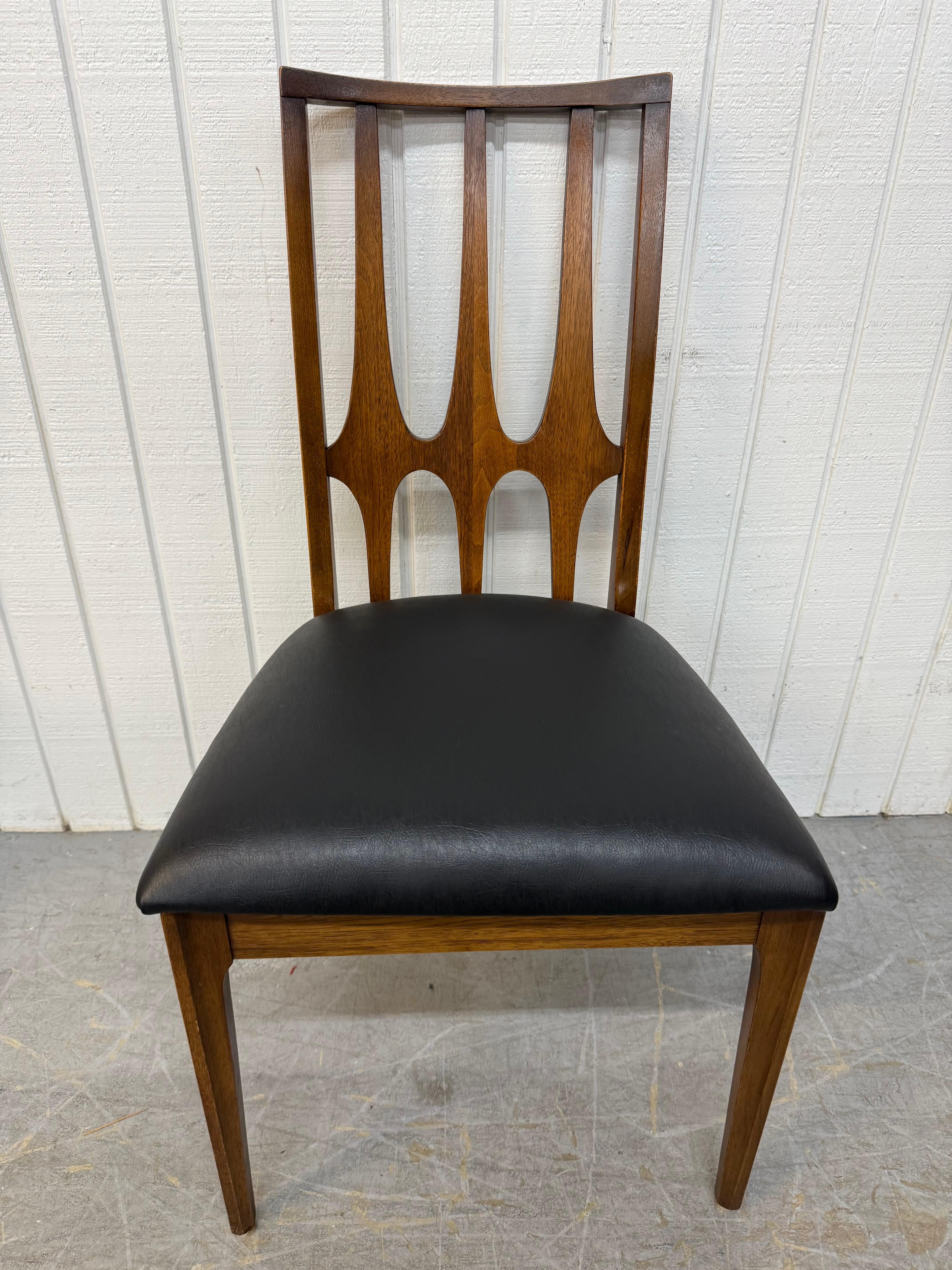 Mid-Century Modern Broyhill Brasilia Walnut Dining Chairs - Set of 6 For Sale 1