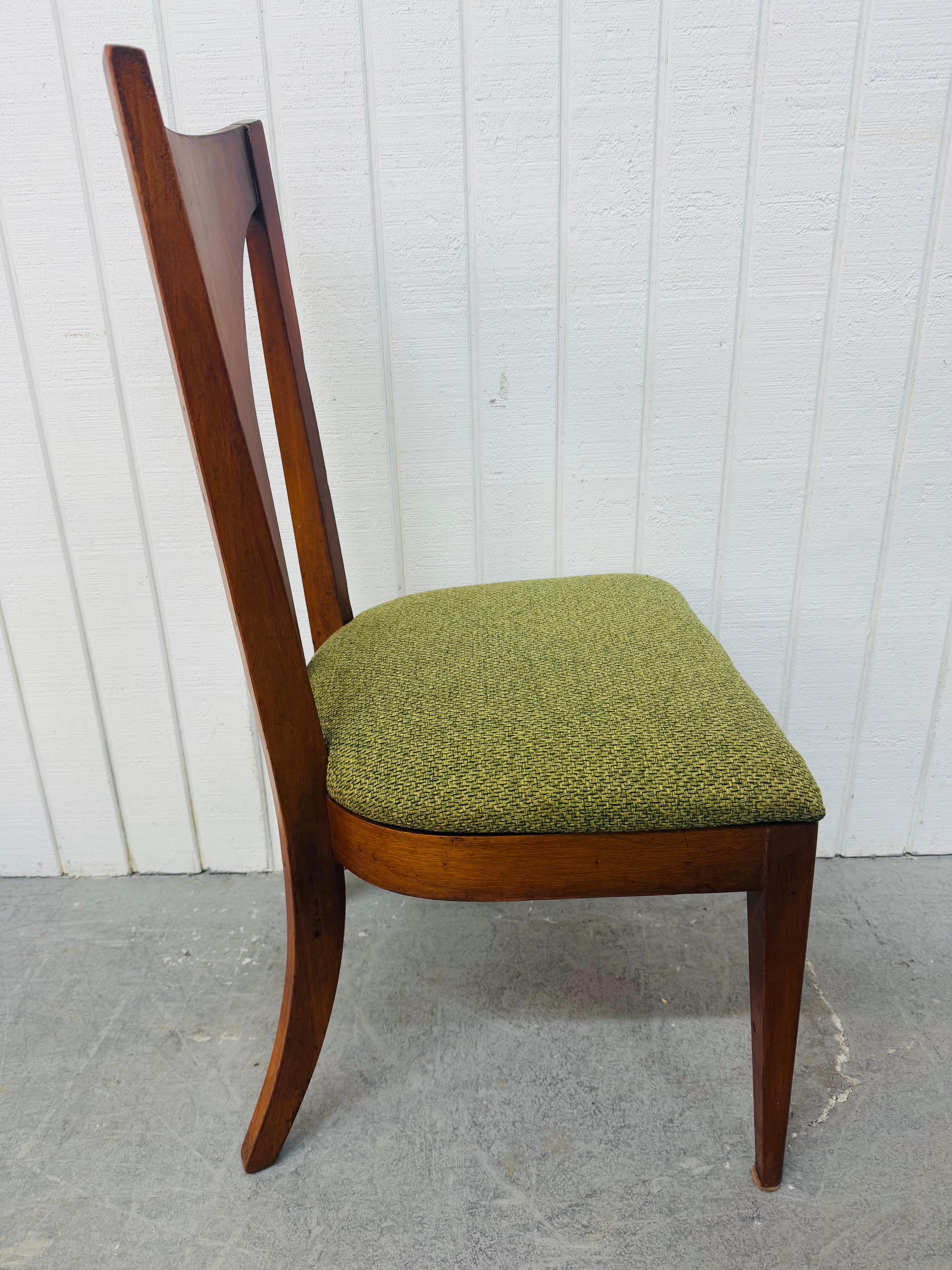 Mid-Century Modern Broyhill Brasilia Walnut Dining Chairs - Set of 6 2