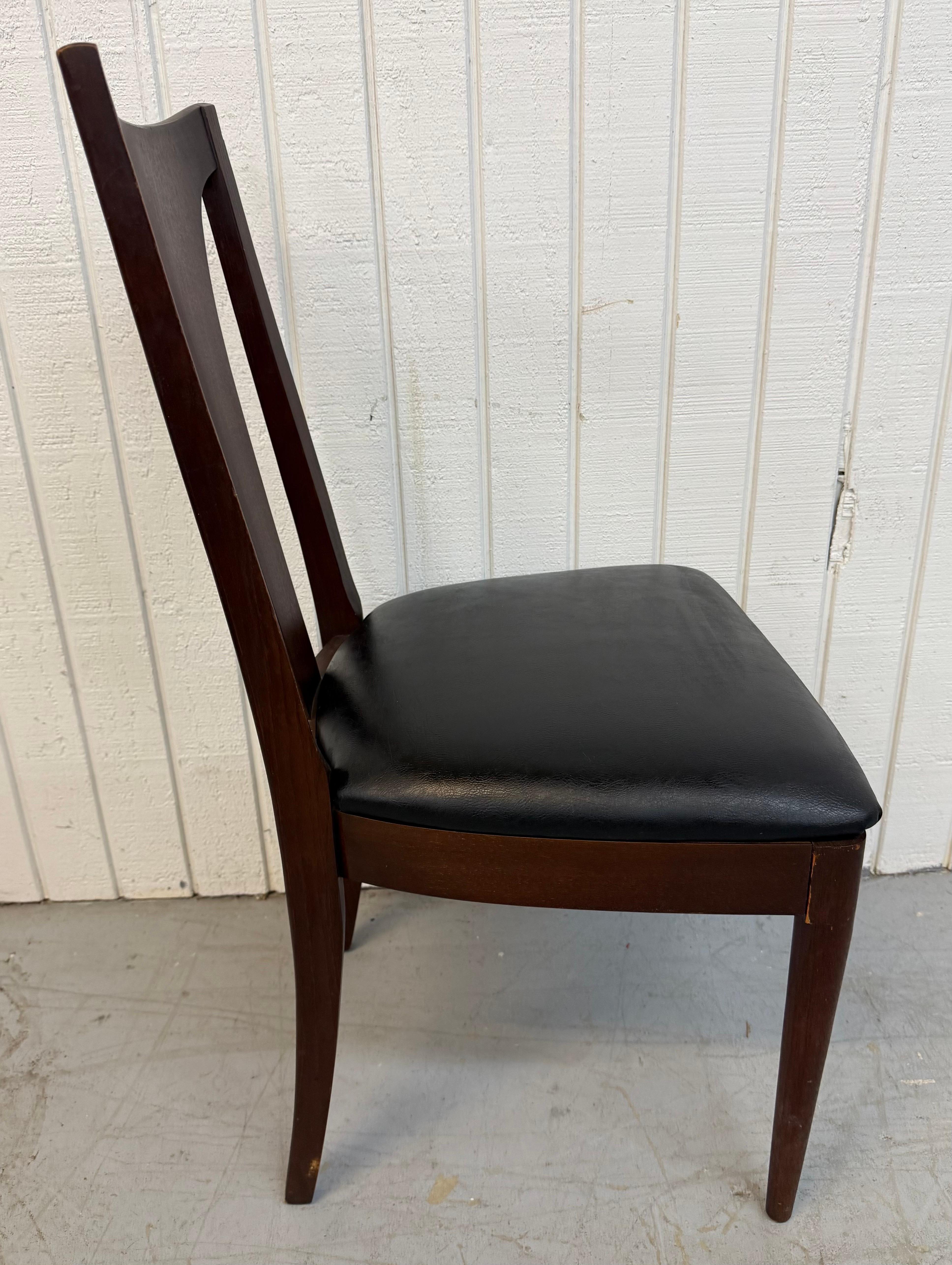 Mid-Century Modern Broyhill Brasilia Walnut Dining Chairs - Set of 6 For Sale 2