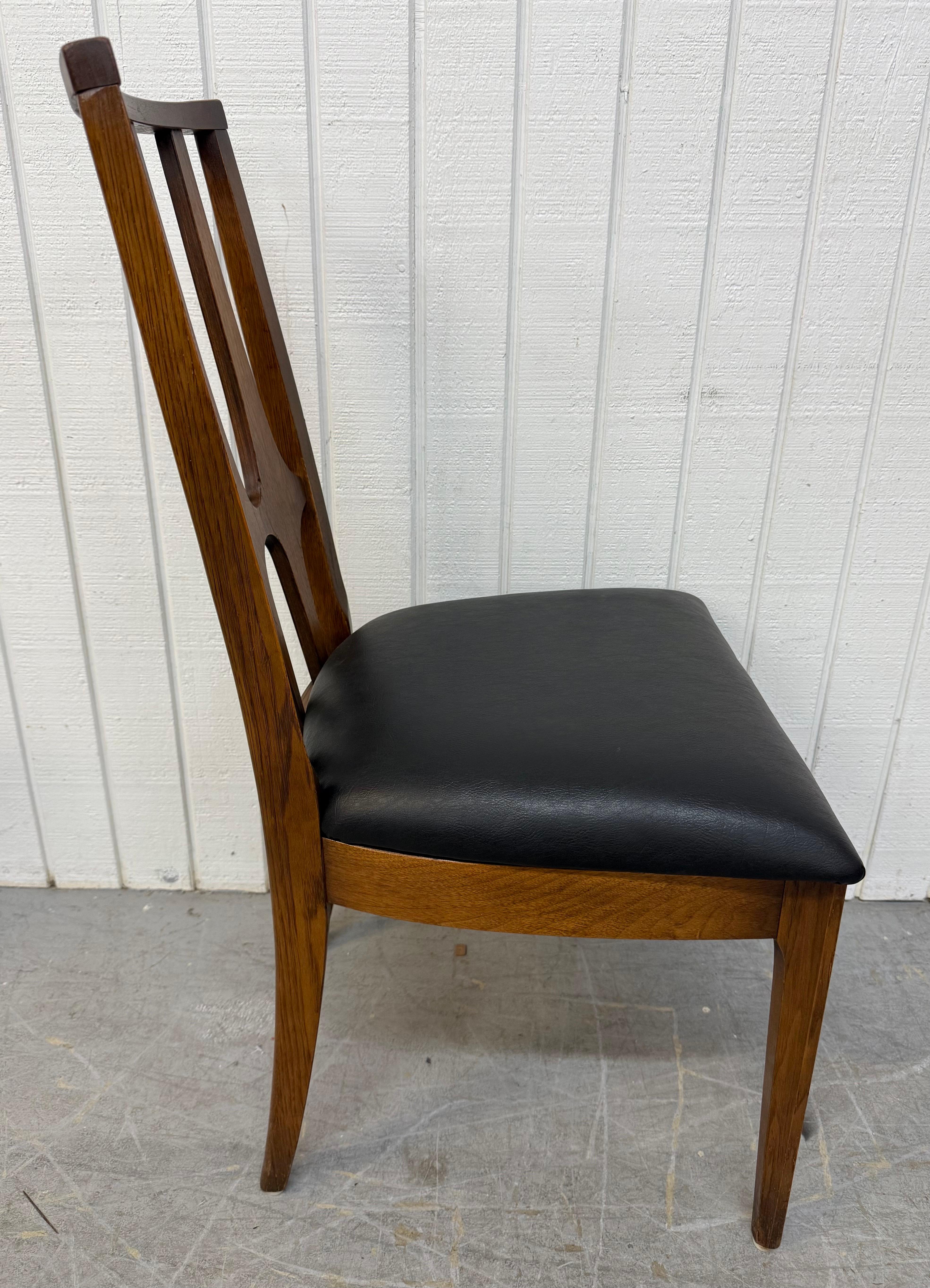 Mid-Century Modern Broyhill Brasilia Walnut Dining Chairs - Set of 6 For Sale 2