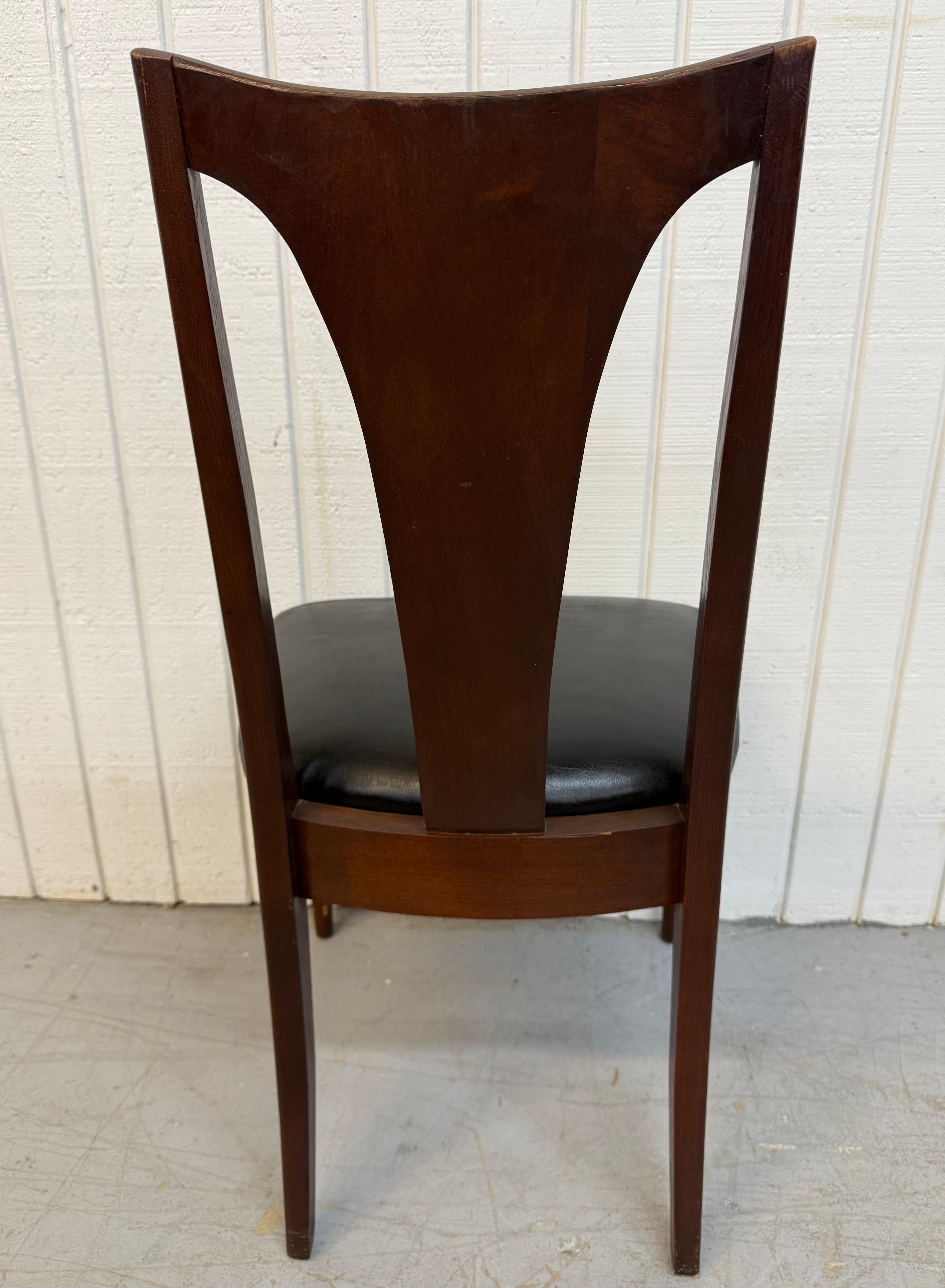 Mid-Century Modern Broyhill Brasilia Walnut Dining Chairs - Set of 6 For Sale 3