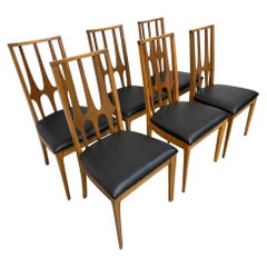 Chaises de salle à manger en noyer Broyhill Modernity - Lot de 6