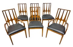 Chaises de salle à manger en noyer Broyhill Modernity - Lot de 6