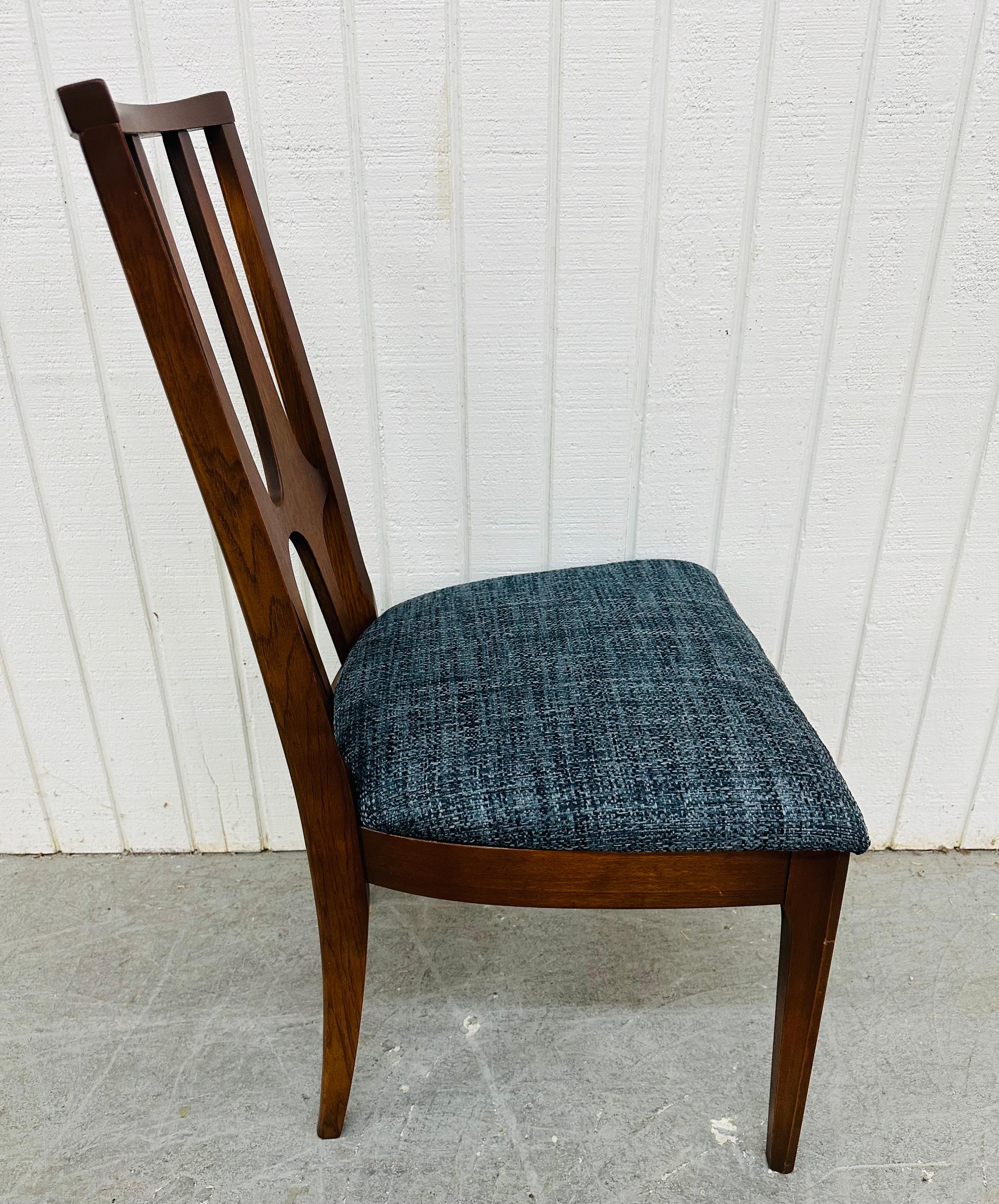 Mid-Century Modern Broyhill Brasilia Walnut Dining Chairs - Set of 8 2