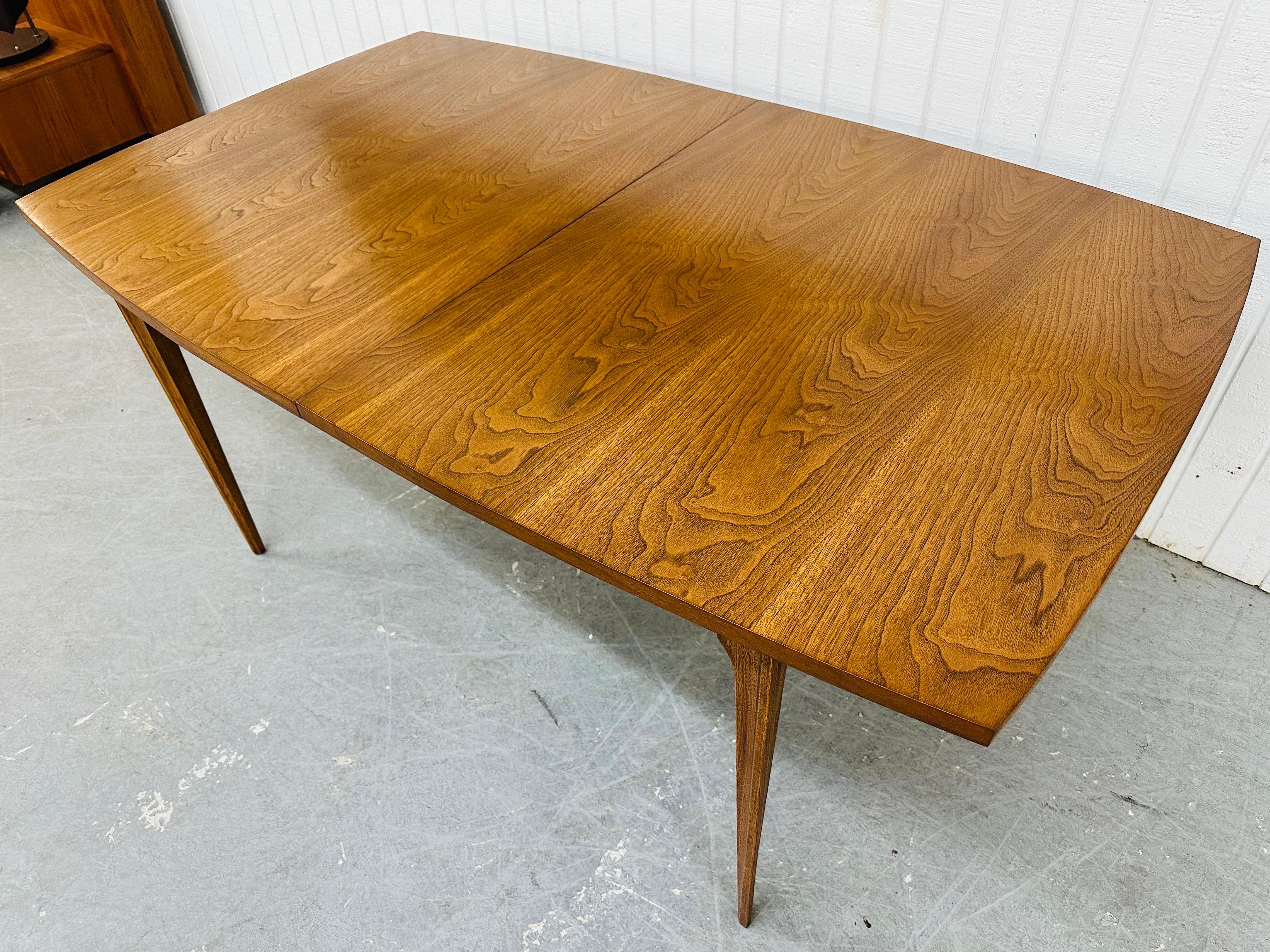 American Mid-Century Modern Broyhill Brasilia Walnut Dining Table