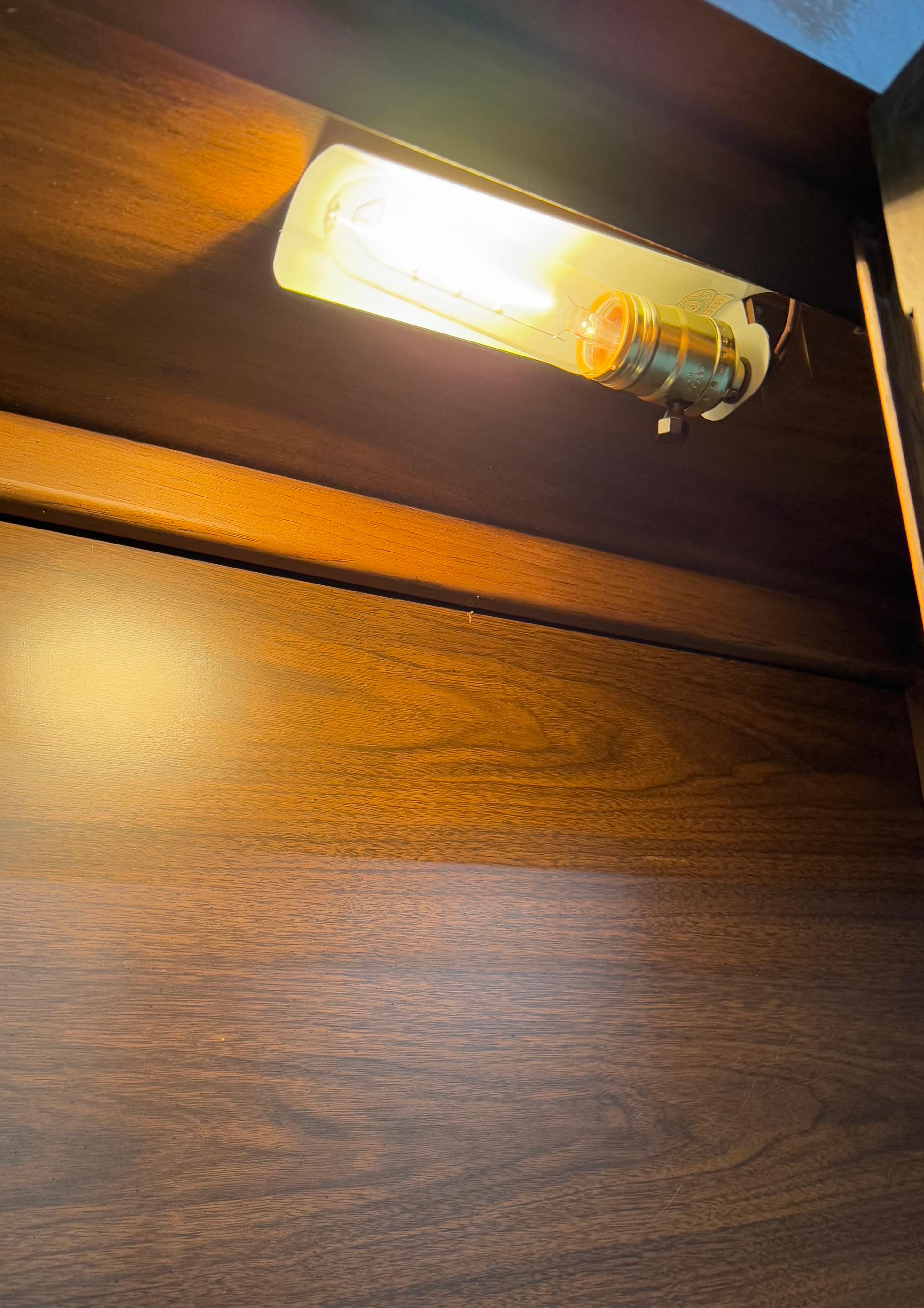 Mid-Century Modern Broyhill Brasilia Walnut Display Case 1