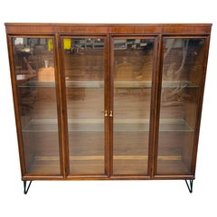 Mid-Century Modern Broyhill Brasilia Walnut Display Case
