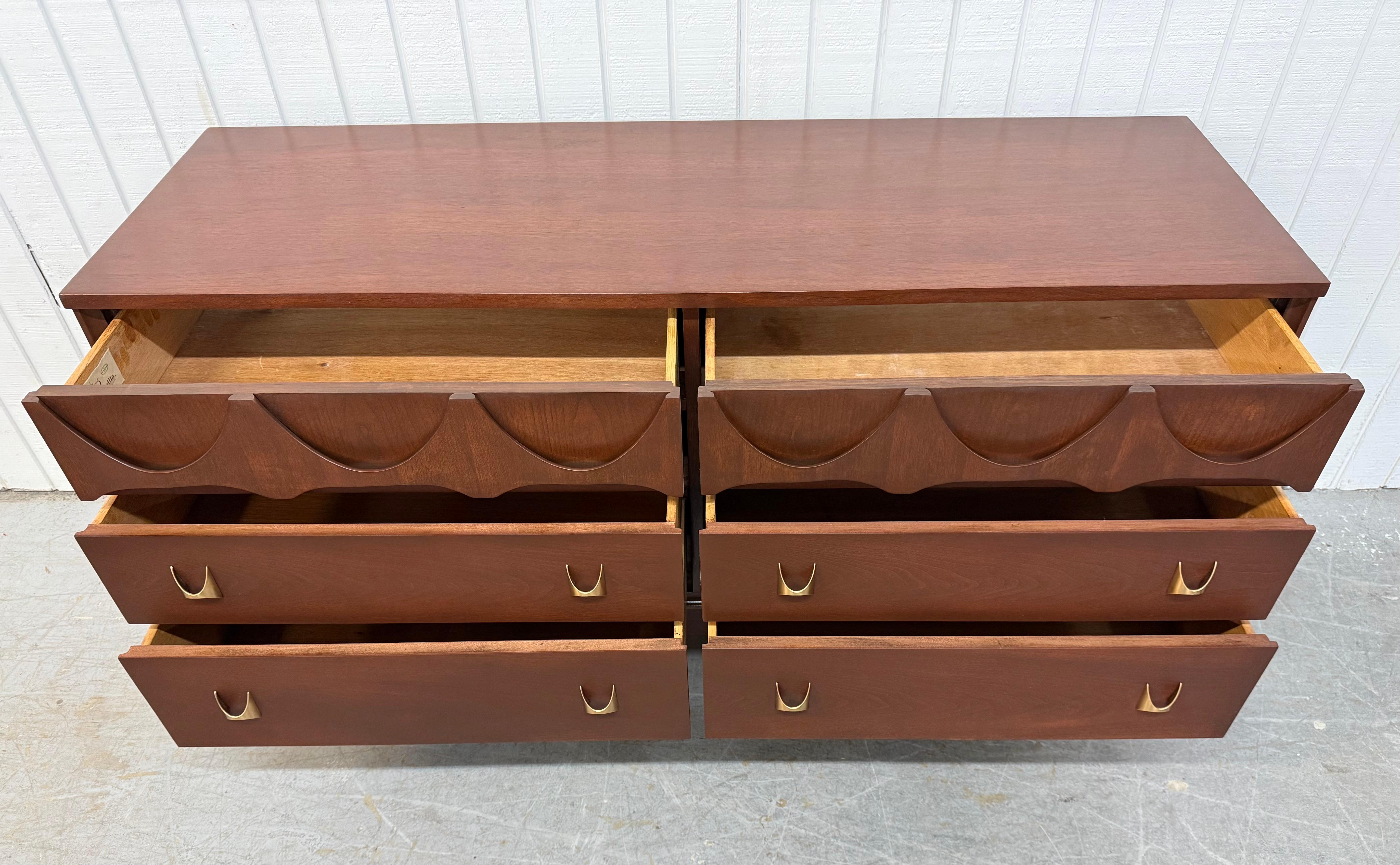 Mid-Century Modern Broyhill Brasilia Walnut Dresser 1