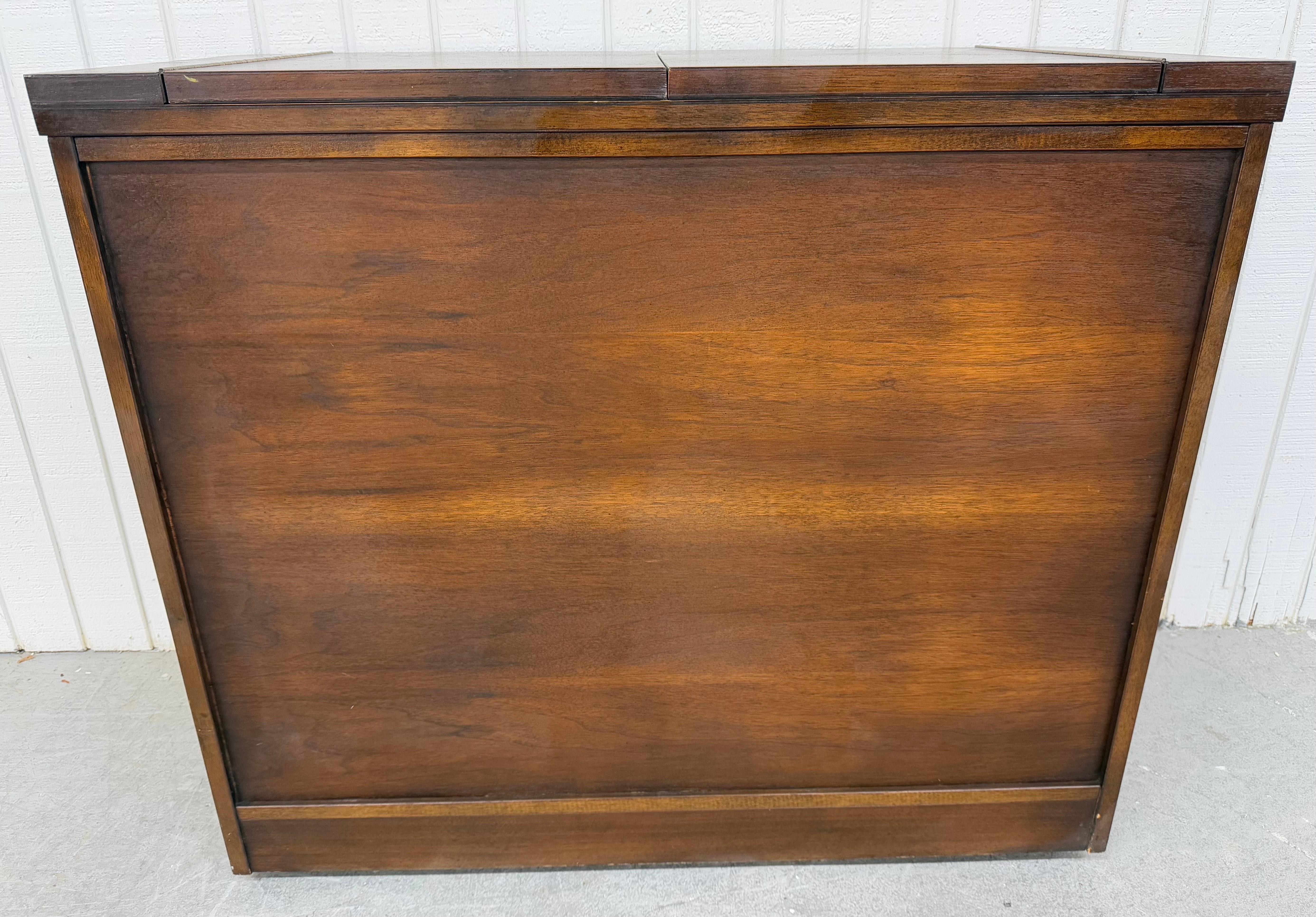 Mid-Century Modern Broyhill Brasilia Walnut Flip-Top Server 3