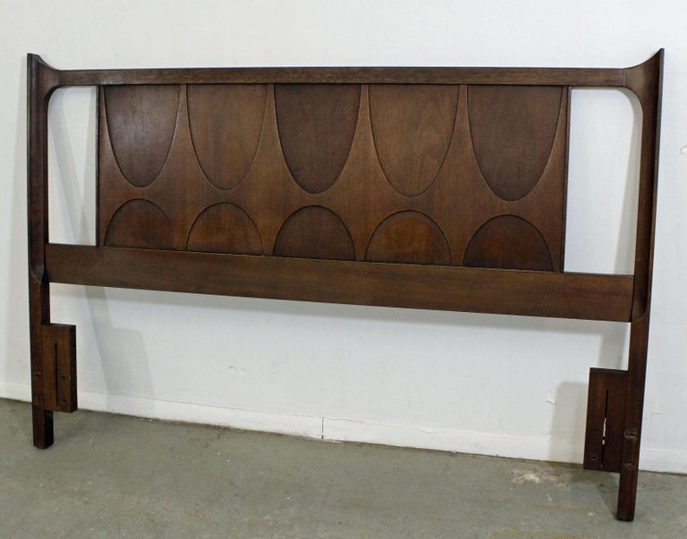 MidCentury Modern Broyhill Brasilia Walnut Full/Queen Size Headboard