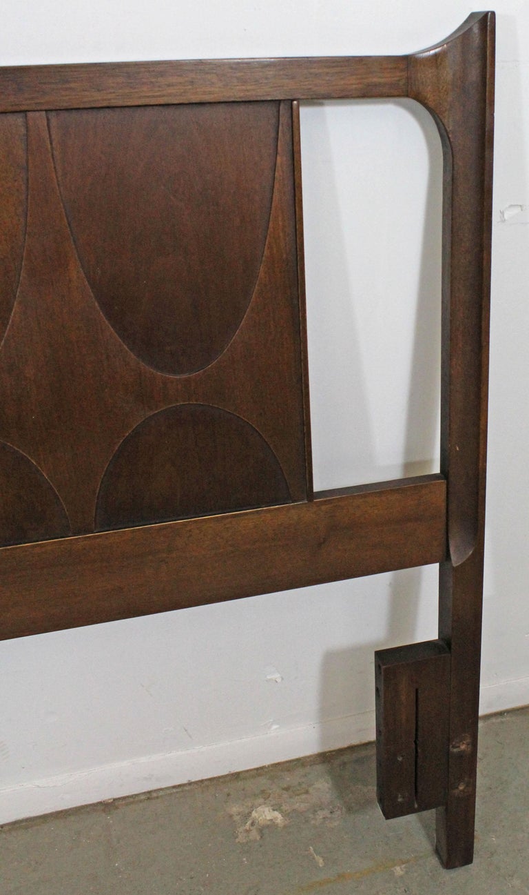 MidCentury Modern Broyhill Brasilia Walnut Full/Queen Size Headboard