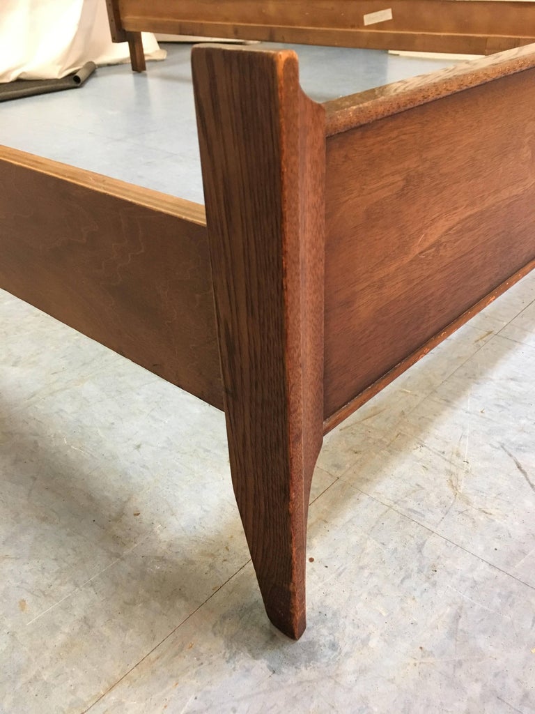 MidCentury Modern Broyhill Brasilia Walnut Full Size Bed Frame at