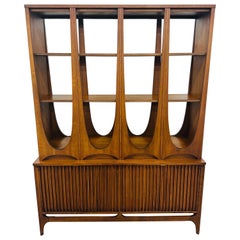 Mid-Century Modern Broyhill Brasilia Walnut Room Divider
