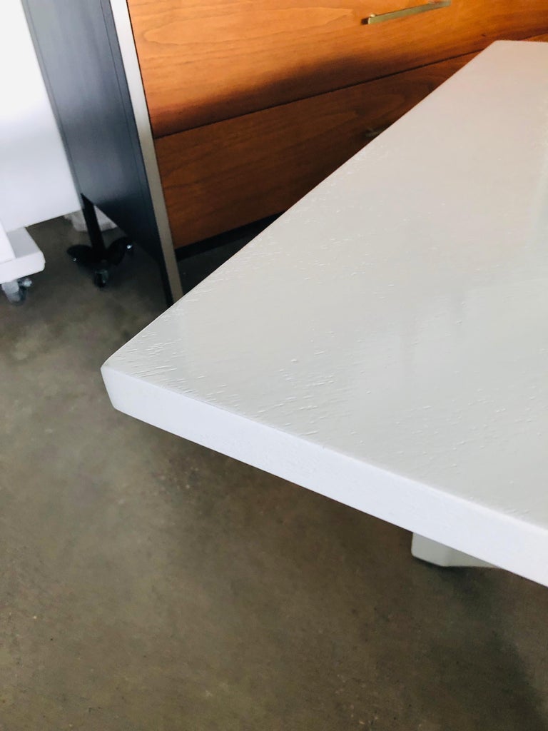 1960s Broyhill Brasilia Lacquered White Wood Side or End or Coffee