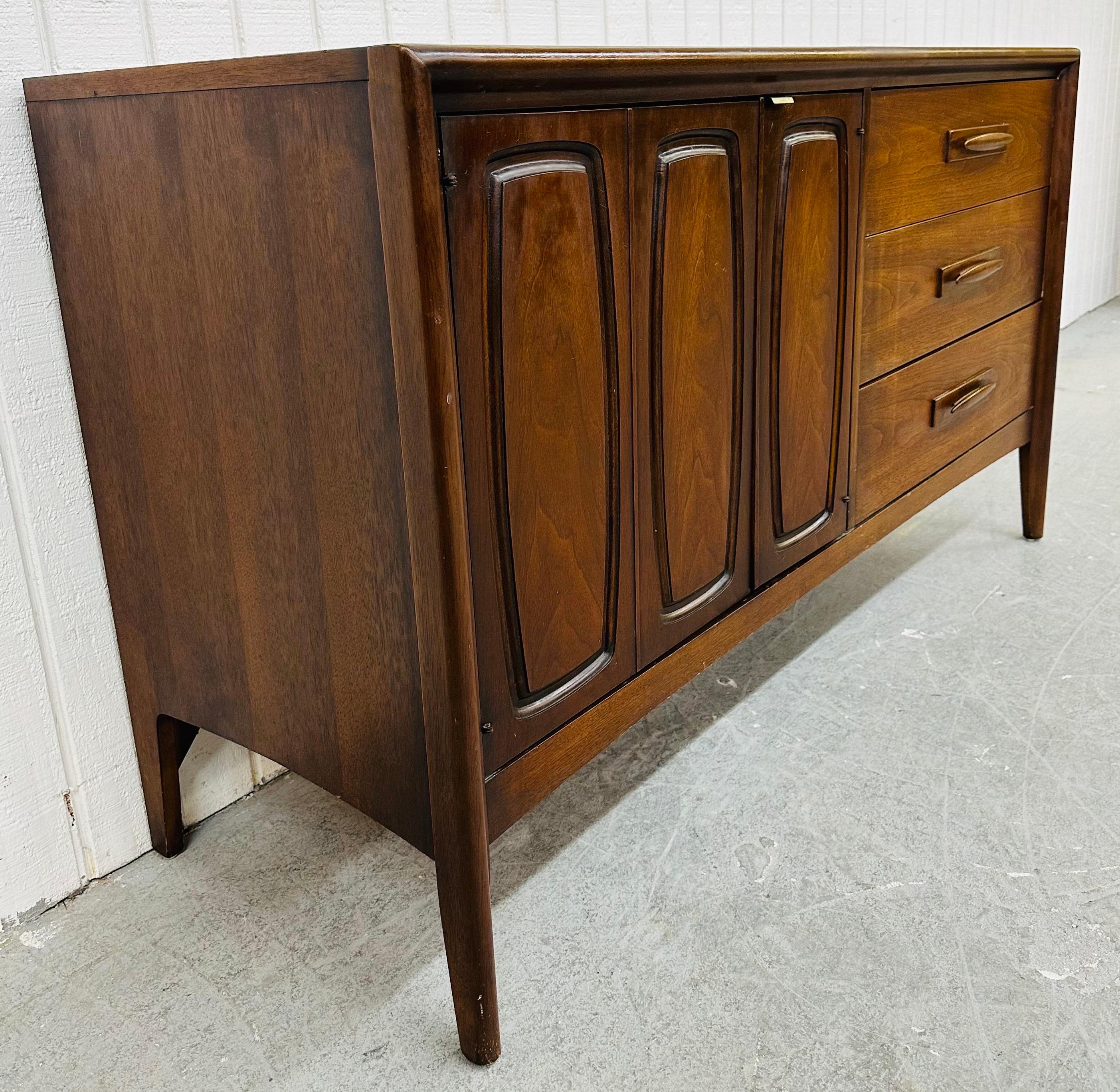 20th Century Mid-Century Modern Broyhill Emphasis Walnut Sideboard