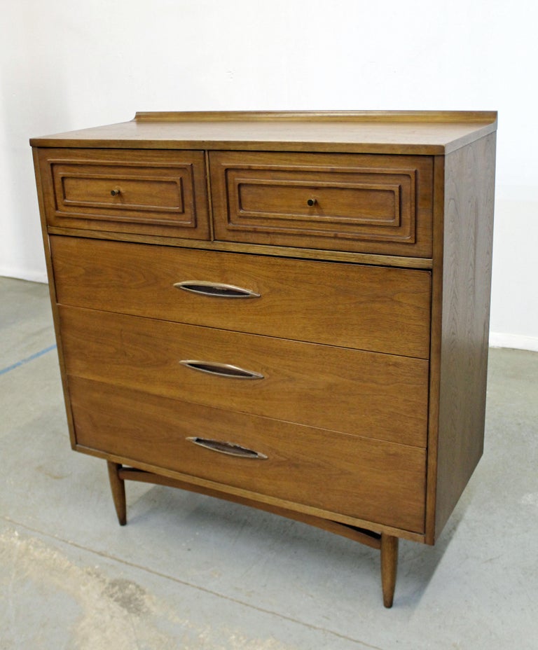 MidCentury Modern Broyhill Premier Sculptra Tall Chest of Drawers at