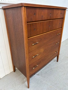 Mid-Century Modern Broyhill Saga Walnut High Chest