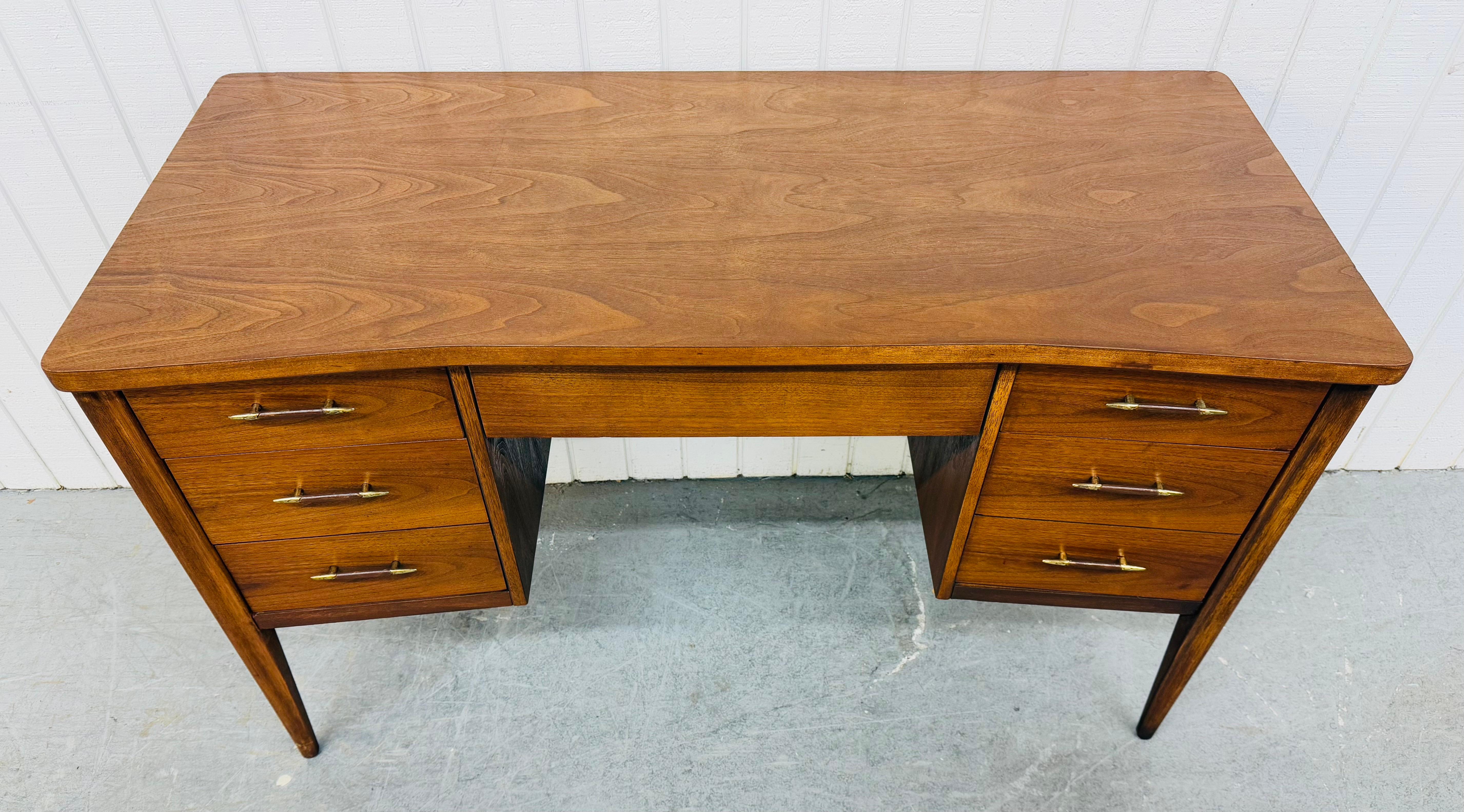20th Century Mid-Century Modern Broyhill Saga Walnut Writing Desk