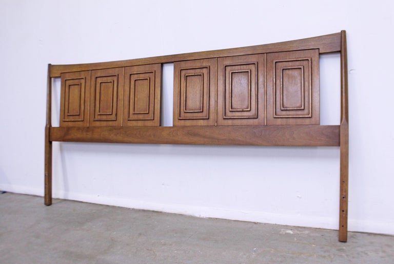 MidCentury Modern Broyhill Sculptra King Size Headboard at 1stDibs