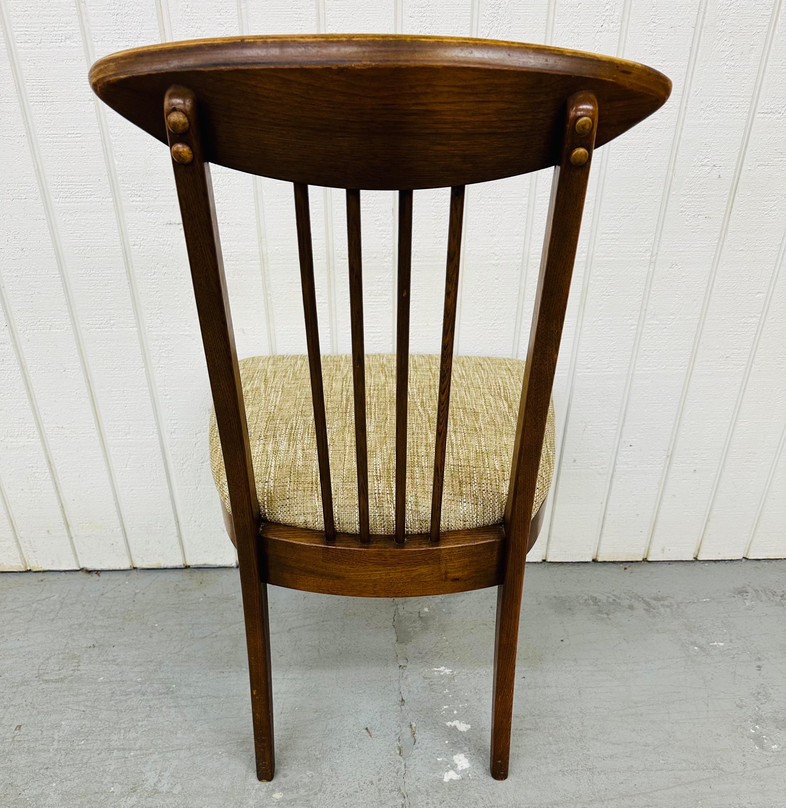 Mid-Century Modern Broyhill Sculptra Walnut Dining Chairs - Set of 6 2