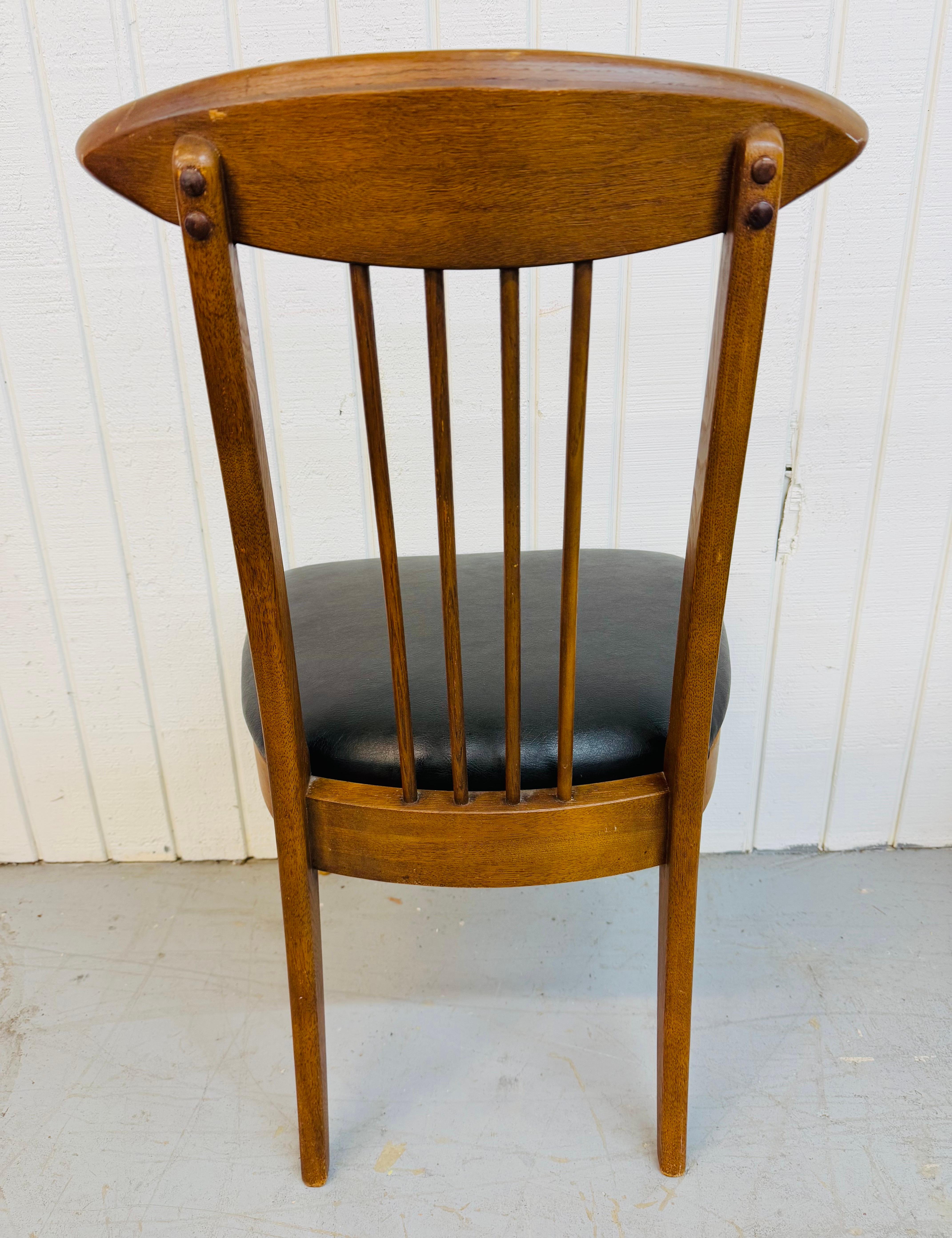 Esszimmerstühle aus Nussbaumholz mit Broyhill-Skulptur, Mid-Century Modern, 6er-Set im Angebot 2