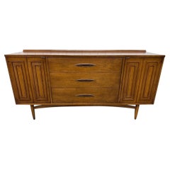 Mid-Century Modern Broyhill Sculptra Walnut Sideboard