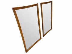 Wandspiegel im Mid-Century-Modern-Stil von Broyhill, Modell „Sculptra“, in Walnuss – 2er-Set