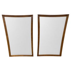 Wandspiegel im Mid-Century-Modern-Stil von Broyhill, Modell „Sculptra“, in Walnuss – 2er-Set