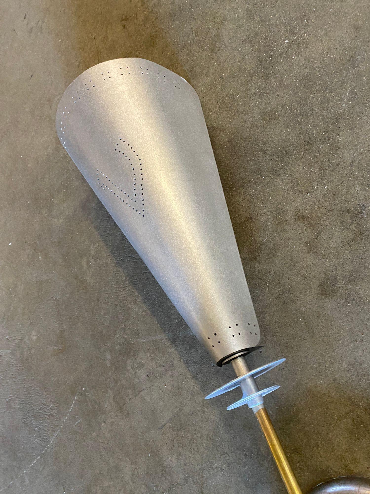 thumbnail image 2 of Mid-century Mod Vintage Metal Shade Ball Spotlight Table Lamp Torchiere Light 1stopretroshop Nt72381 1 2 of 10